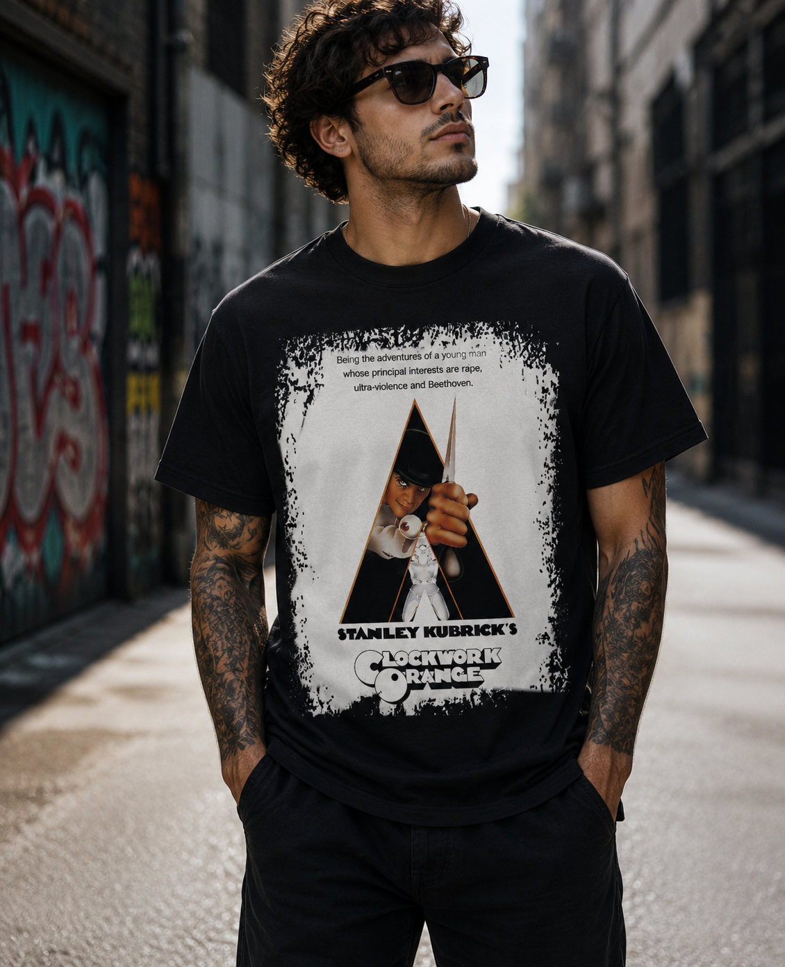 A Clockwork Orange - Movie Poster Inspired Unisex Black Shirt