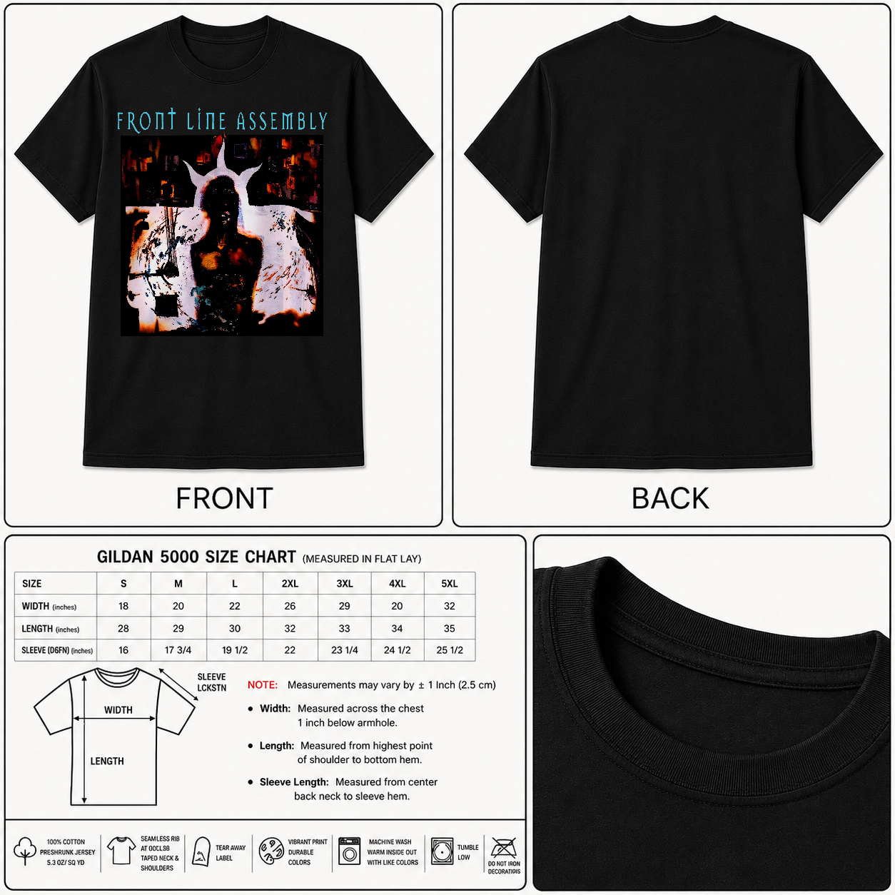 Front Line Assembly shirt rock shirt,Unisex tee
