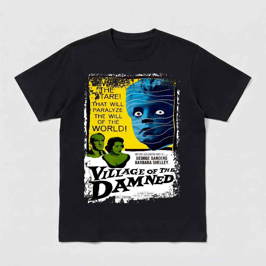 Village of the Damned (1960) - Movie Poster inspired Unisex Black Shirt