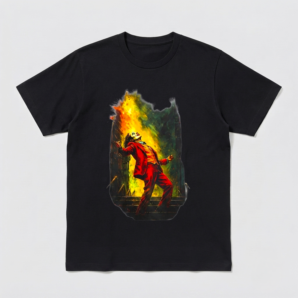 Joker Movie Shirt Joaquin Phoenix Inspired Clown Villain Chaos Tee