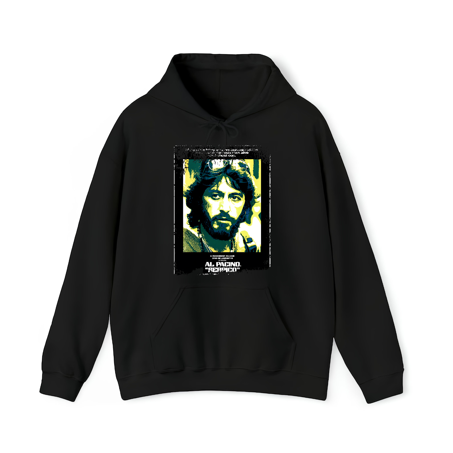 Serpico - Movie Poster Inspired Unisex Black Shirt