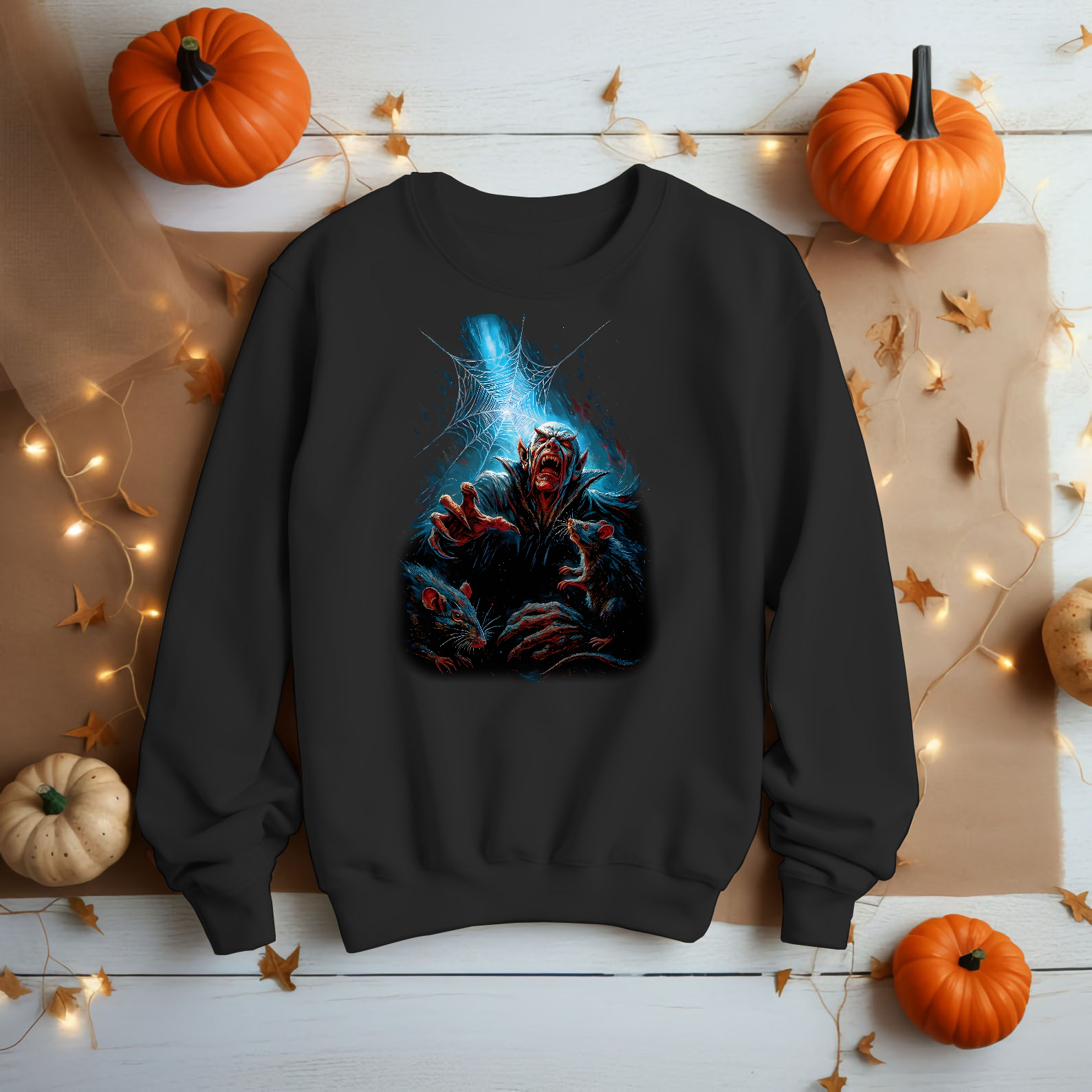 Inspired by Nosferatu –Vampire Count Rats SpiderWeb Horror Unisex Shirt