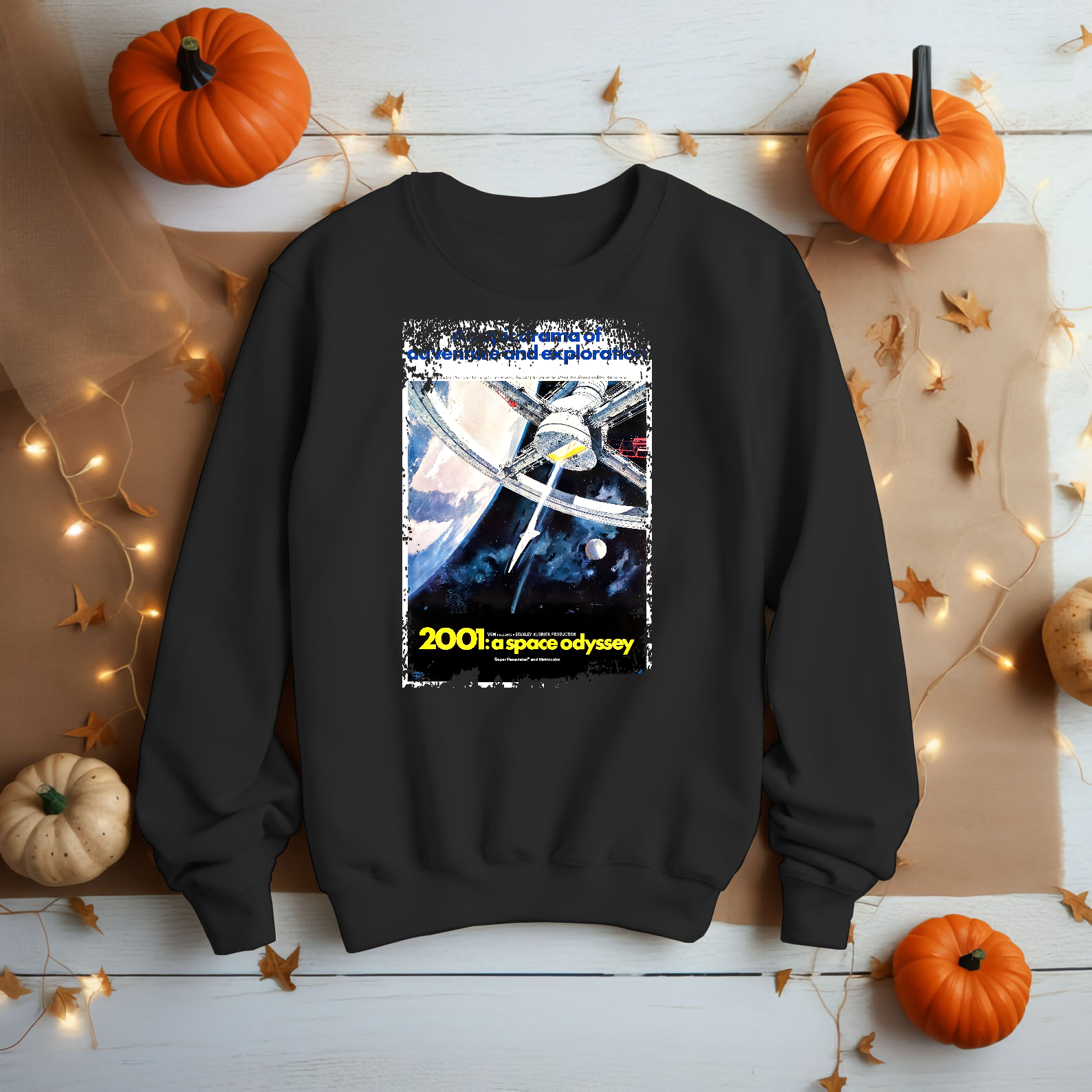 2001: A Space Odyssey (1968) - Movie Poster inspired Unisex Black Shirt