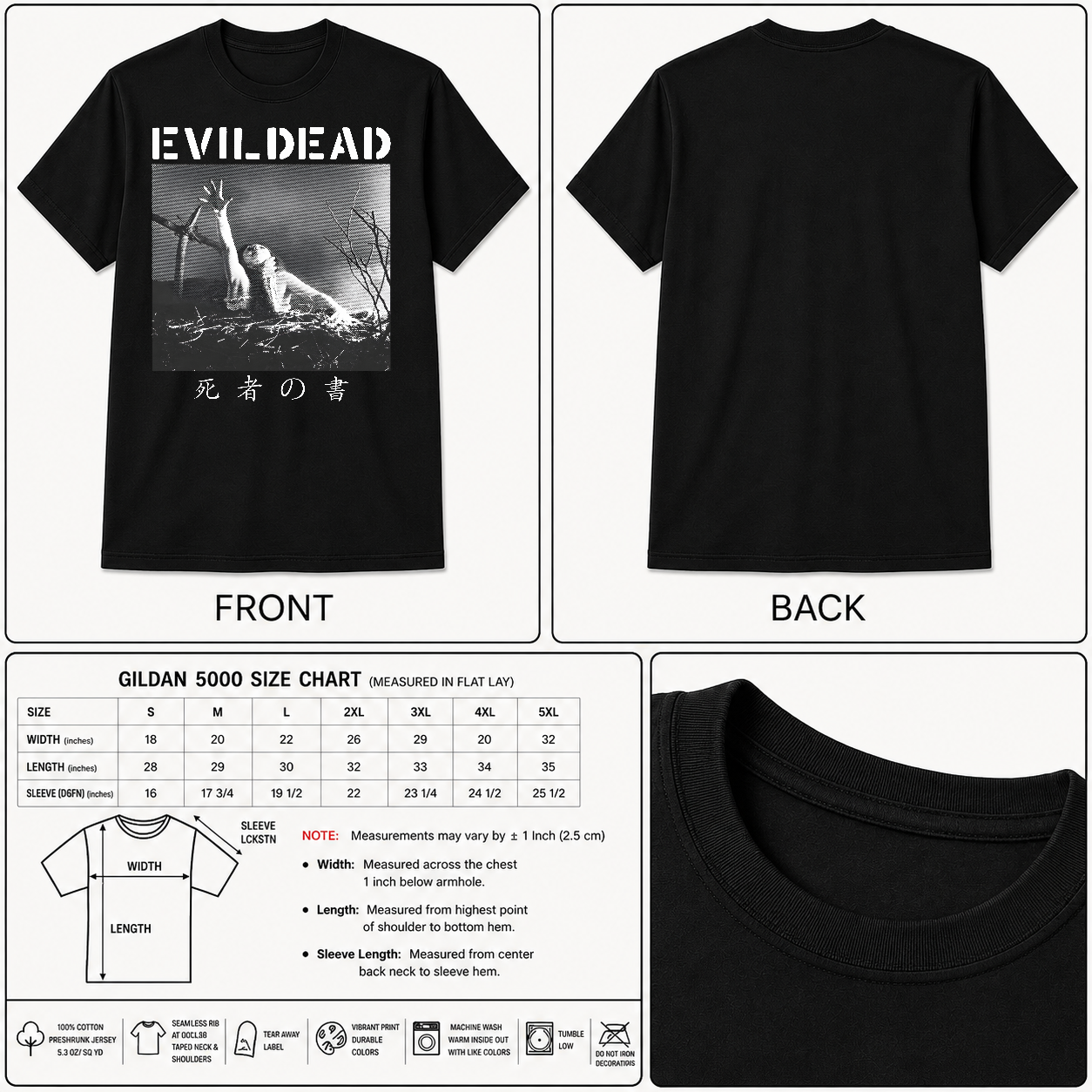 Evil Dead Shirt, Book of the Drop Dead - Tee Shirt, Unisex Tee