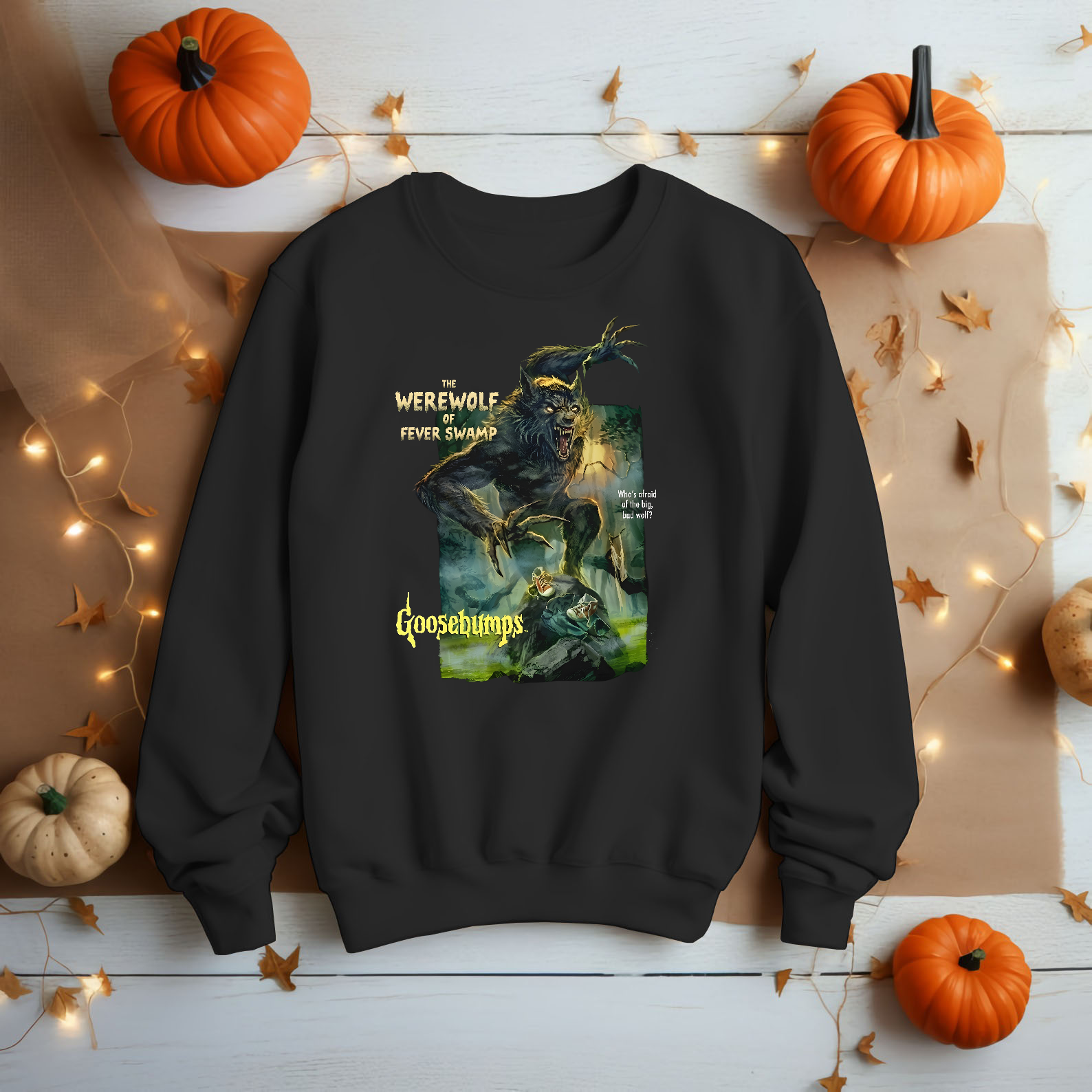Goosebumps The Werewolf of Fever Swamp T-Shirt - Vintage Horror Graphic Tee-TH82095
