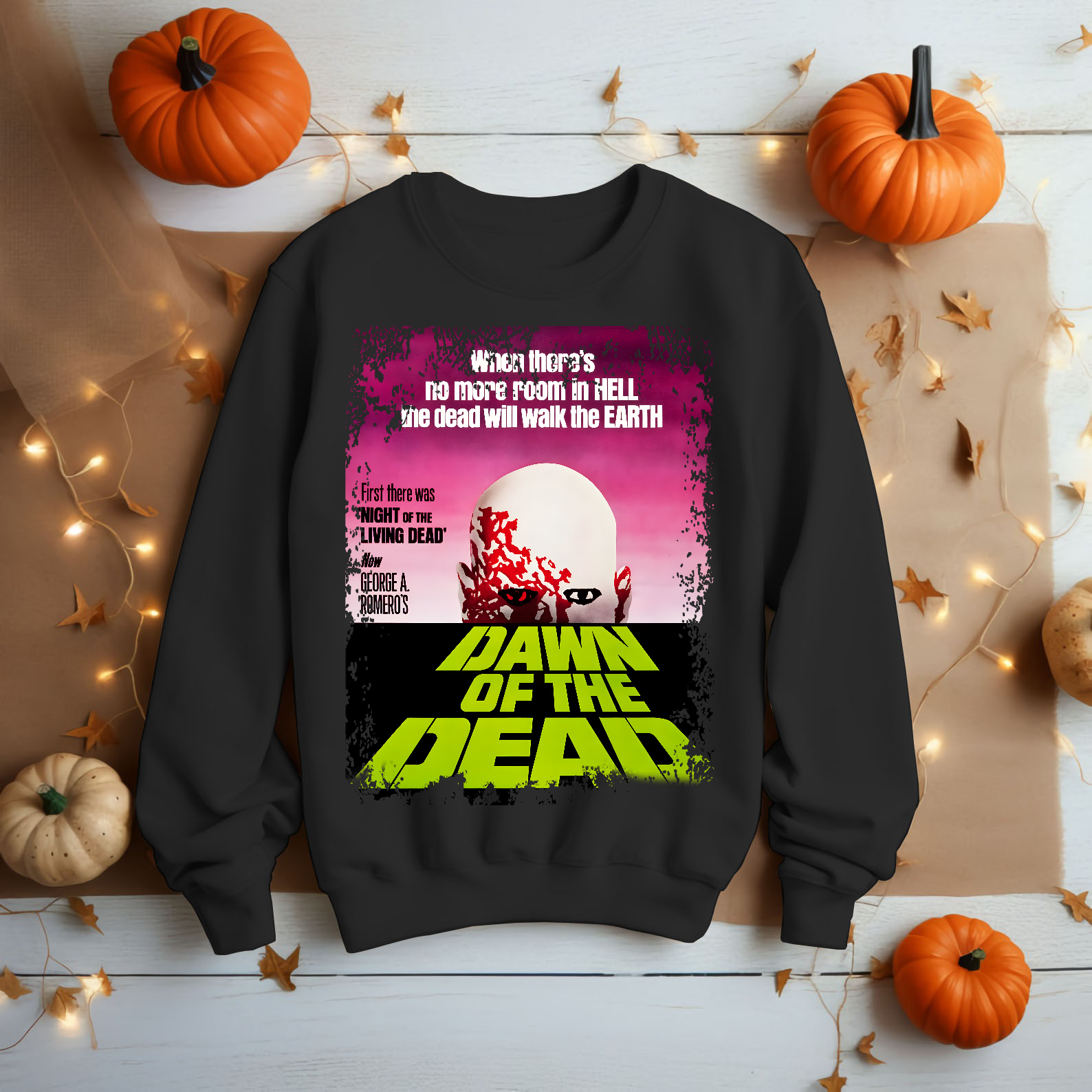 Dawn of the Dead - Movie Poster Inspired Unisex Black T-Shirt - HQ