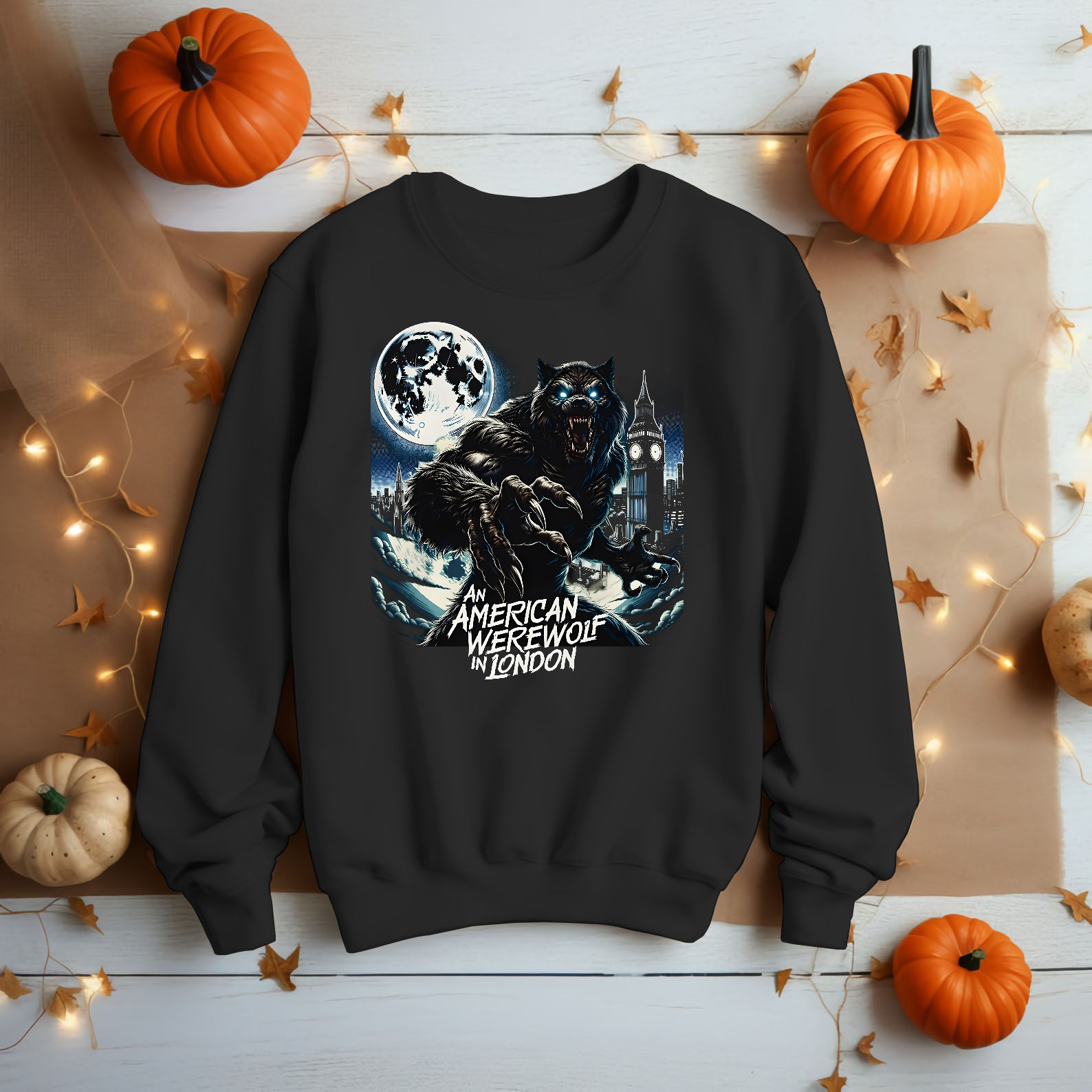 An American Werewolf In London T Shirt - 80's Horror Classic Retro Tee - New-TH82086