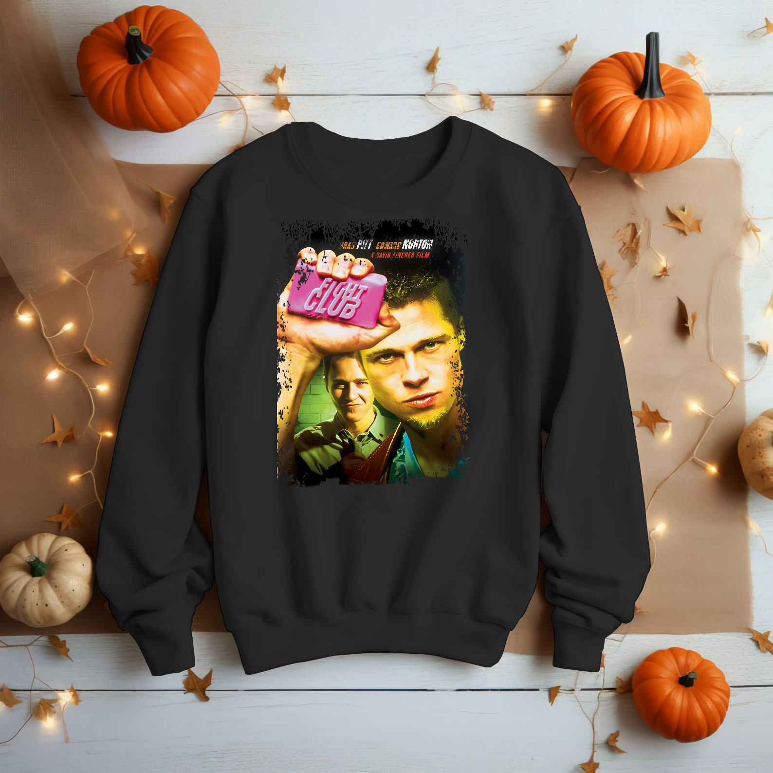 Fight Club - Movie Poster Inspired Unisex Black Shirt