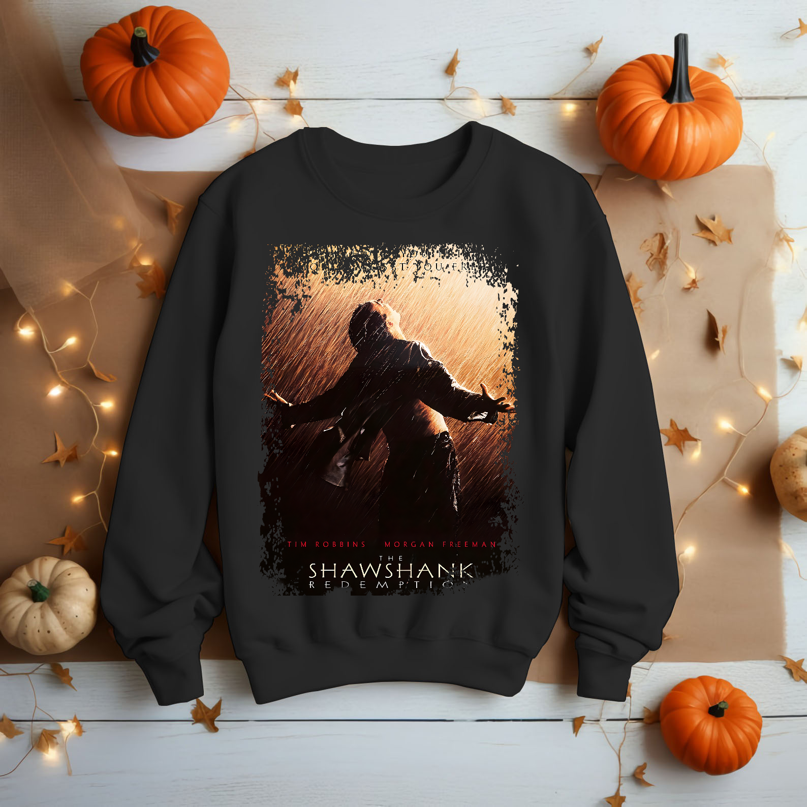 The Shawshank Redemption - Movie Poster Inspired Unisex Black Shirt