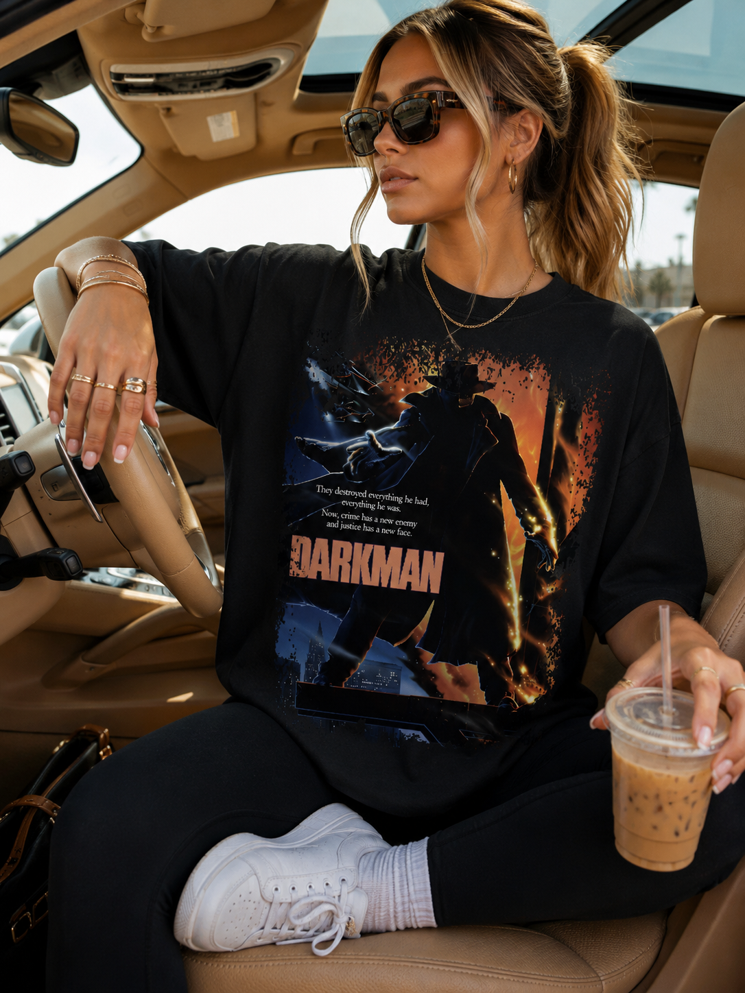 Darkman - Movie Poster Inspired Unisex Black Shirt