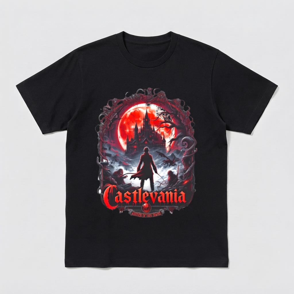 Castlevania Retro Vampire Hunter Gaming Tee Unisex Softstyle Shirt, Gamer
