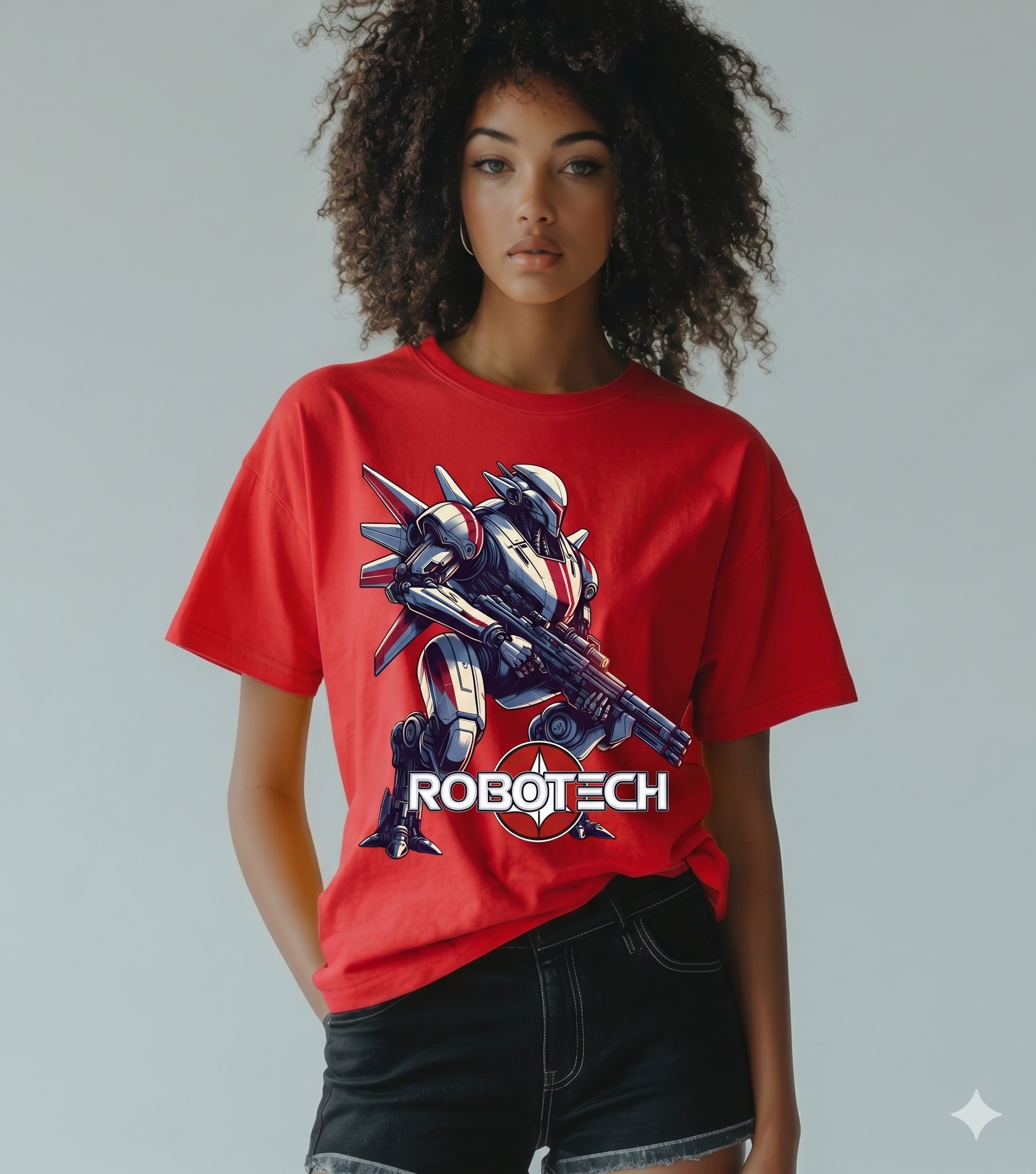 Robotech T Shirt - Valkyrie - 80's Sci Fiction Cartoon Classic Retro Tee - New-TH82088