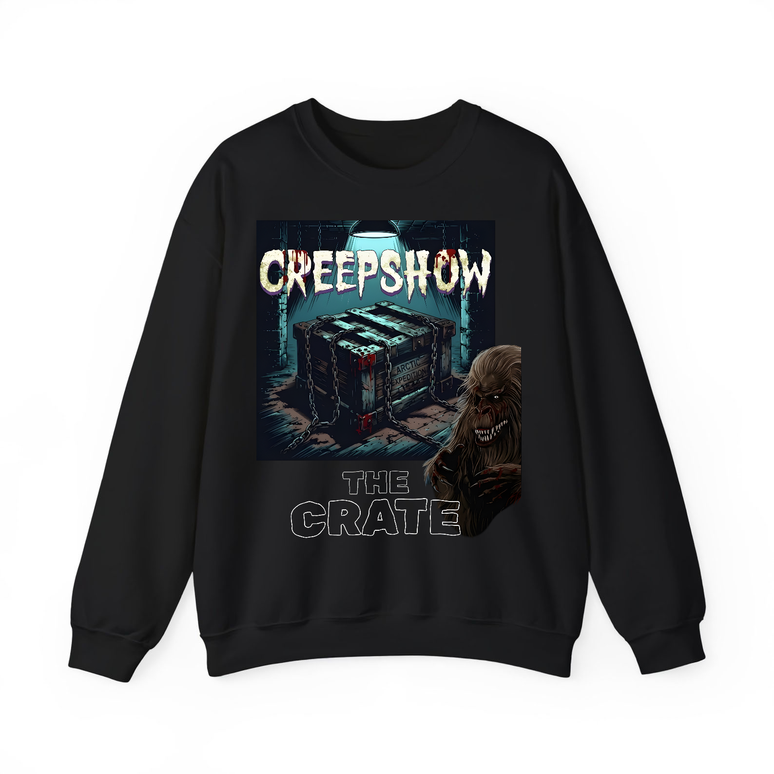 Creepshow T Shirt - The Crate - 80's Classic Horror Graphic Art Tee-TH82082