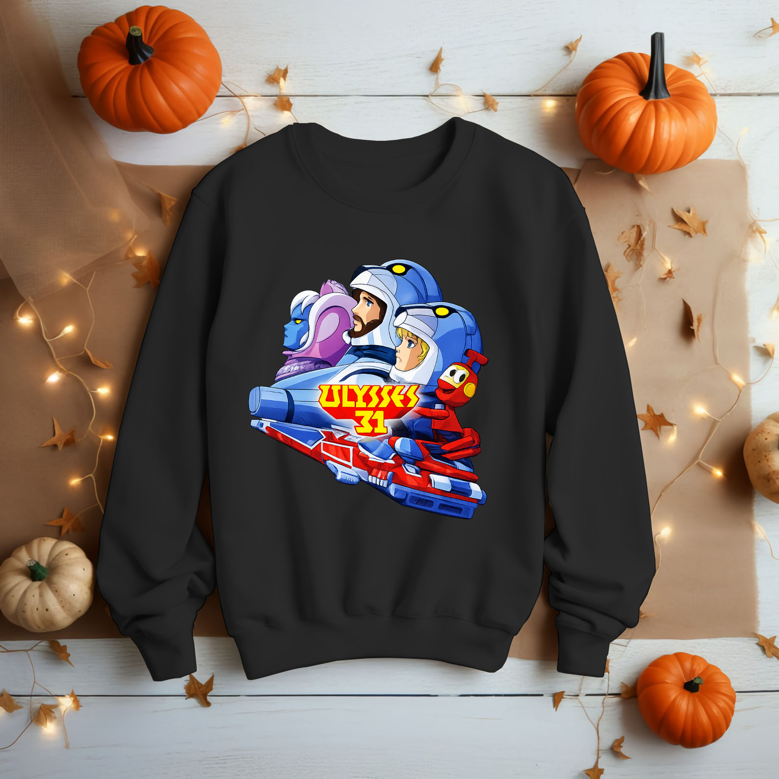 Ulysses 31 Shirt Retro 80s Cartoon Geek Nerd Unisex & Kids Space Anime