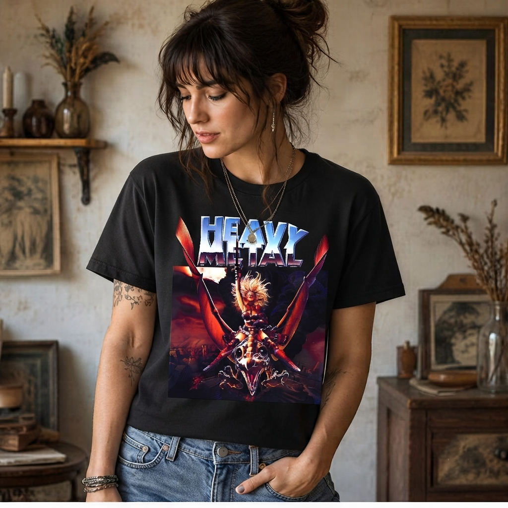 Retro Vintage Heavy-Movie Men Women Funny Metal Shirt - HQ