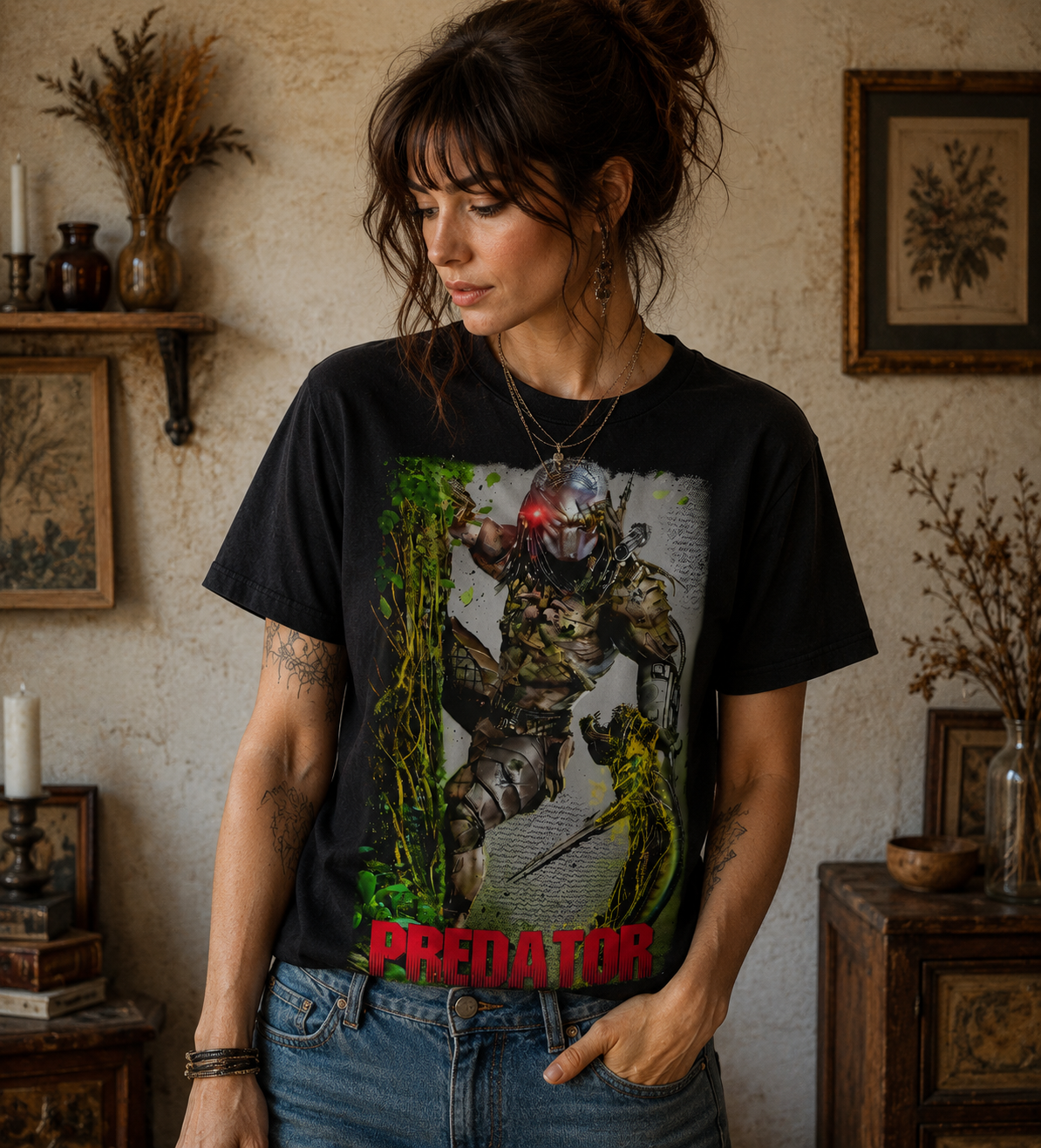 Predator Movie T-Shirt Black S-3XL-TH82007