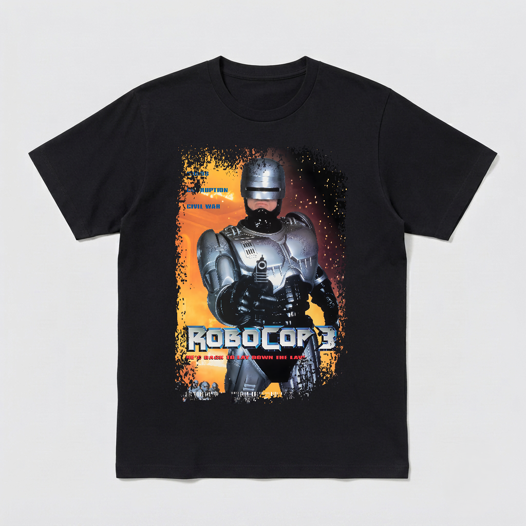Robocop 3 - Movie Poster inspired Unisex Black Shirt