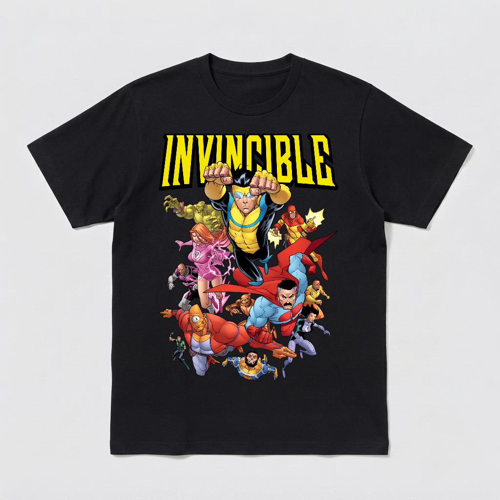 Invincible Superhero Comic Vintage Wash Shirt - HQ