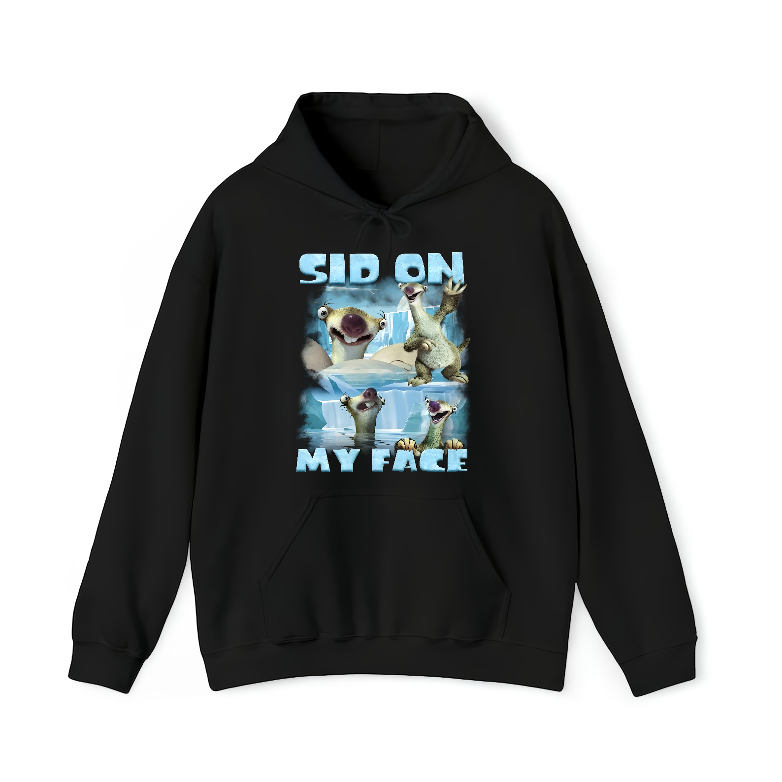 Sid On My Face Meme T-Shirt,Funny Ice Age Shirt,Edgy Meme Graphic Tee,Cursed Meme Shirt,Sarcastic Offensive Humor Shirt,Gen Z Gag Gift