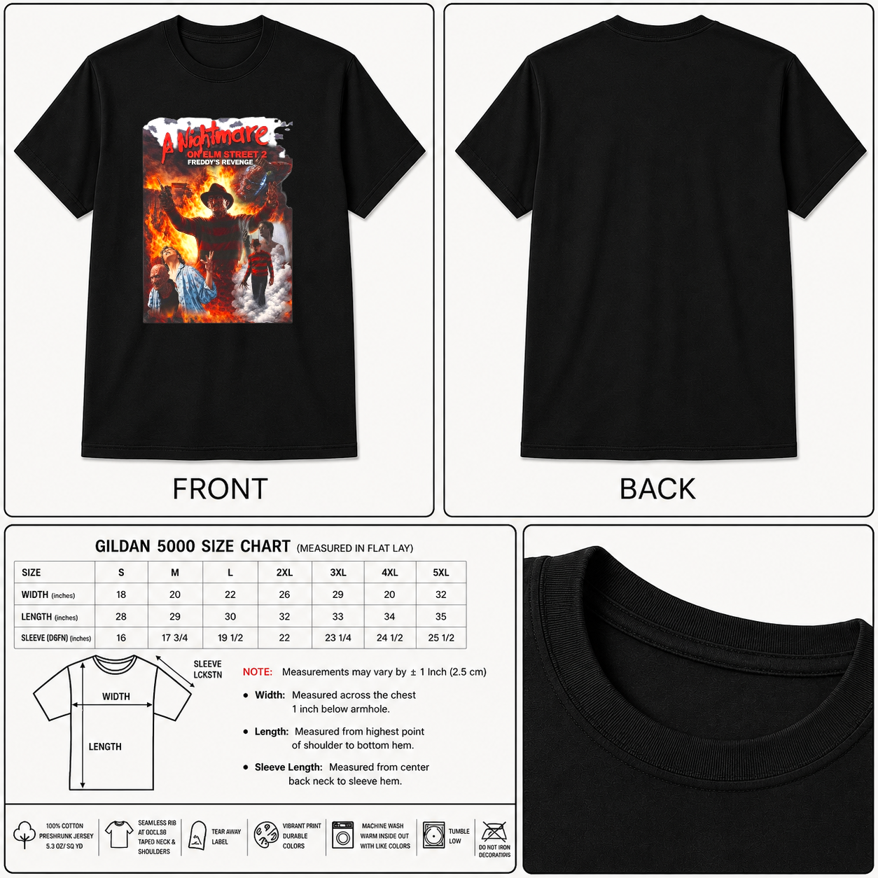 A Nightmare on Elm Street 2 horror movie Shirt Freddy Krueger graphic