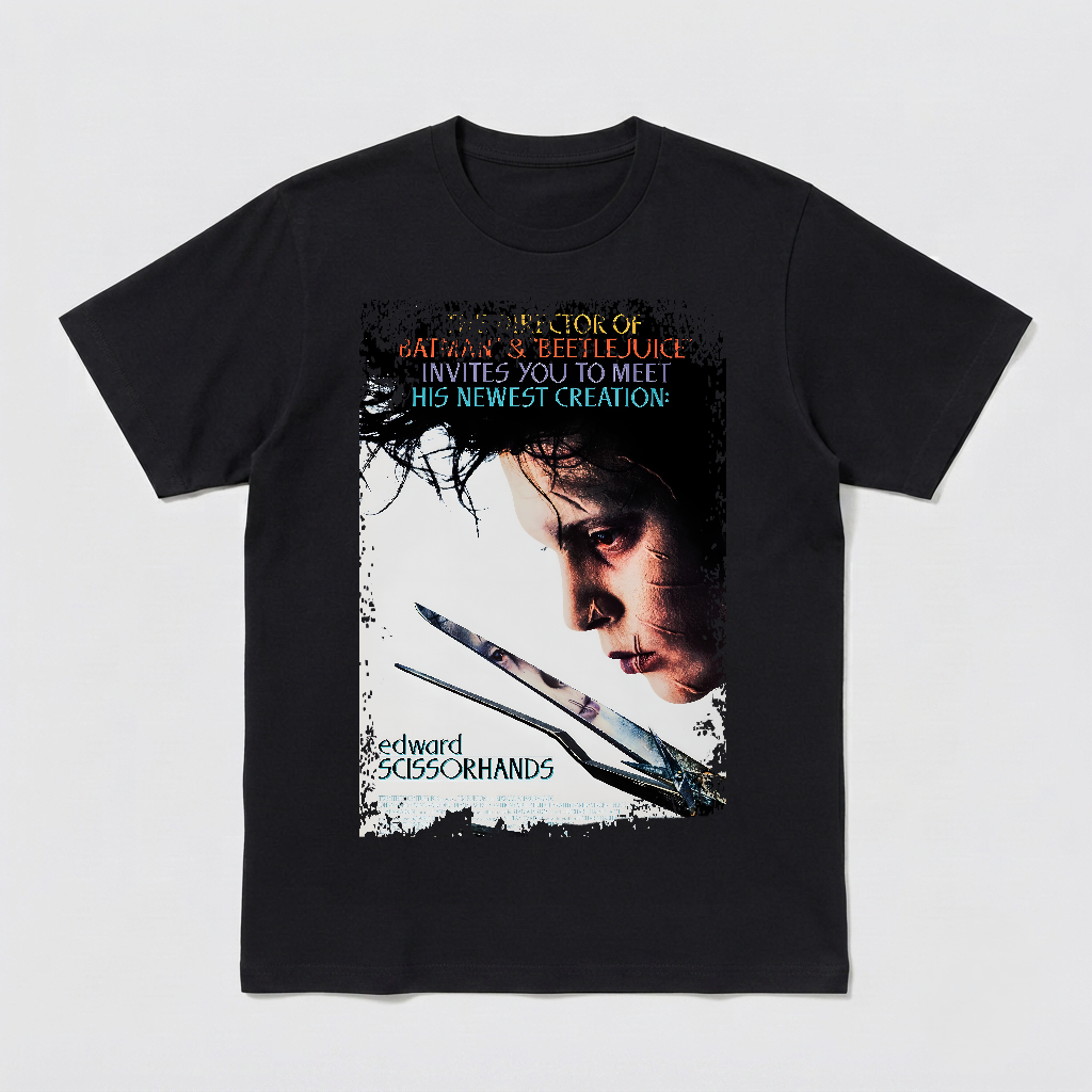 Edward Scissorhands - Movie Poster Inspired Unisex Black Shirt