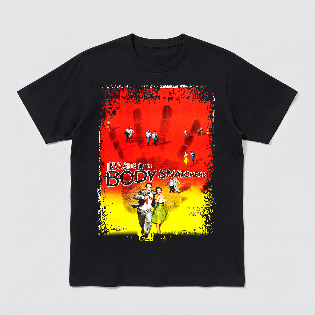 Invasion of the Body Snatchers - Movie Poster inspired Unisex Black T-Shirt - HQ
