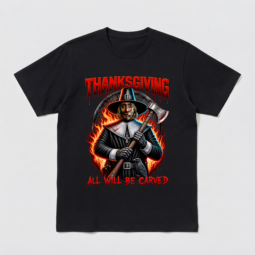 All will be carved Thanksgiving Shirt - John Carver's Night Edition