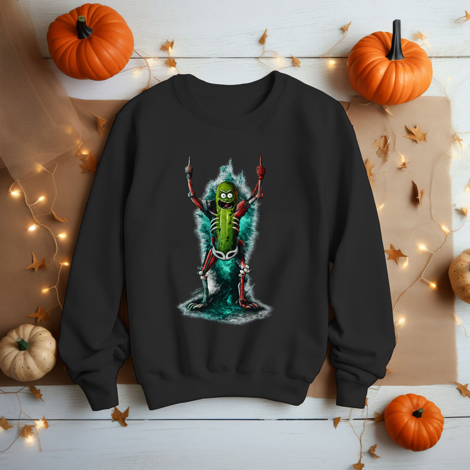 Pickle Rick Shirt electro Unisex & Kids - Cartoon, Funny, Schwifty - HQ