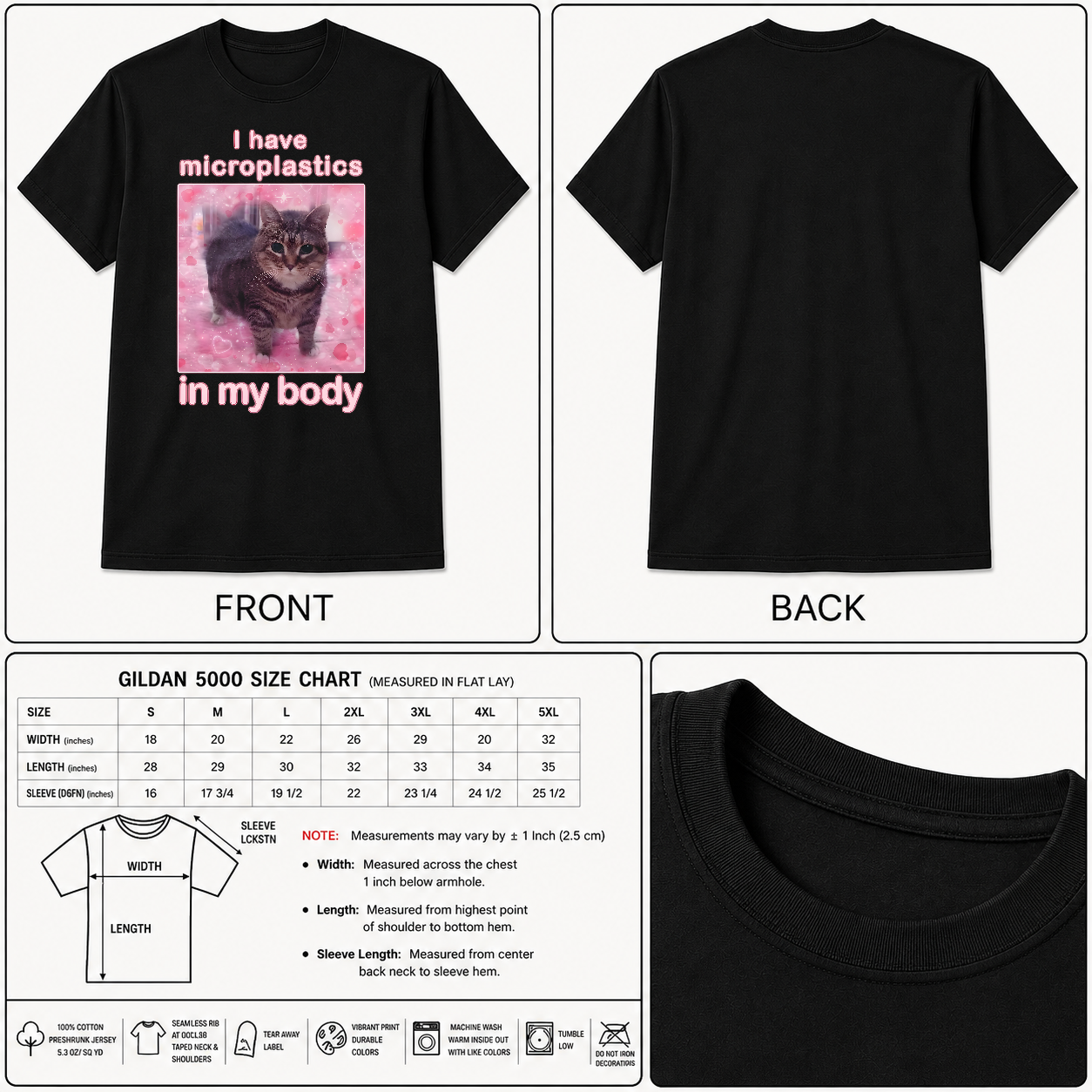 I Have Microplastics in my Body Funny Cat Meme T-shirt, Gift for Woman, Ironic Cats Shirt, Goofy Ahh Cat Tee Shirt Gift