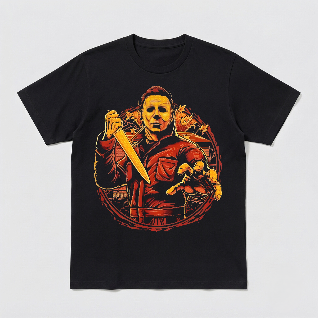 Michael Myers Horror Movie T-Shirt Black S-3XL Halloween-TH81997