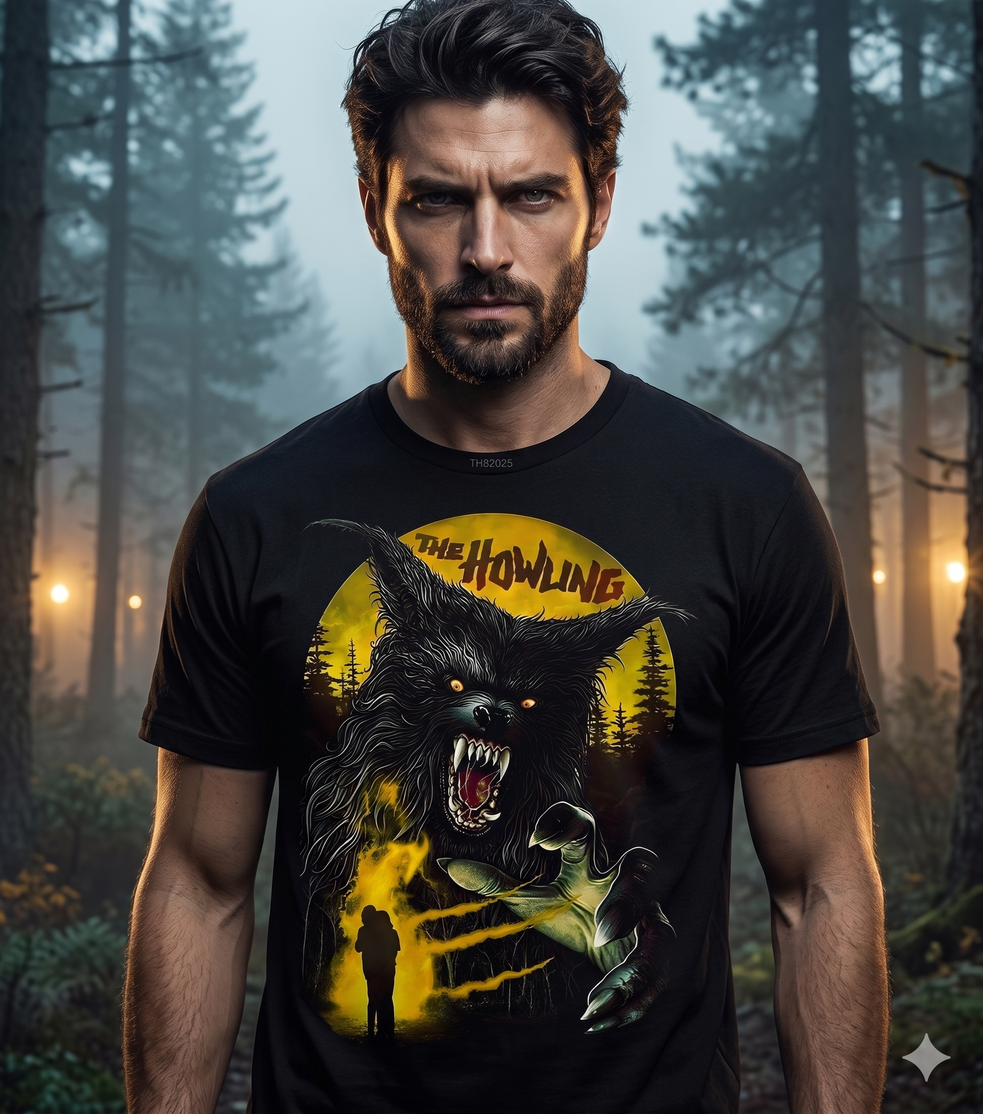 The Howling Tee, Werewolf T-Shirt, Horror Movie Shirt, Halloween Apparel-TH82025