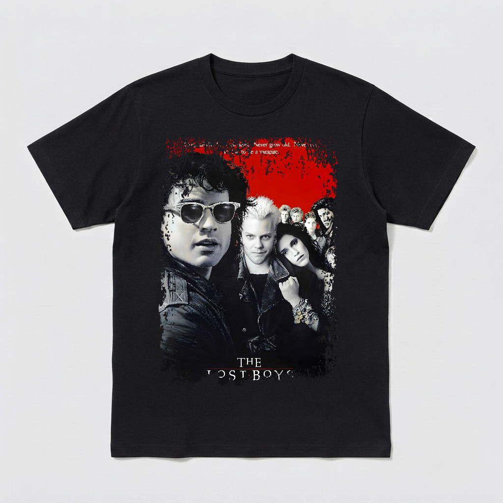 The Lost Boys - Movie Poster Inspired Unisex Black Shirt - HQ