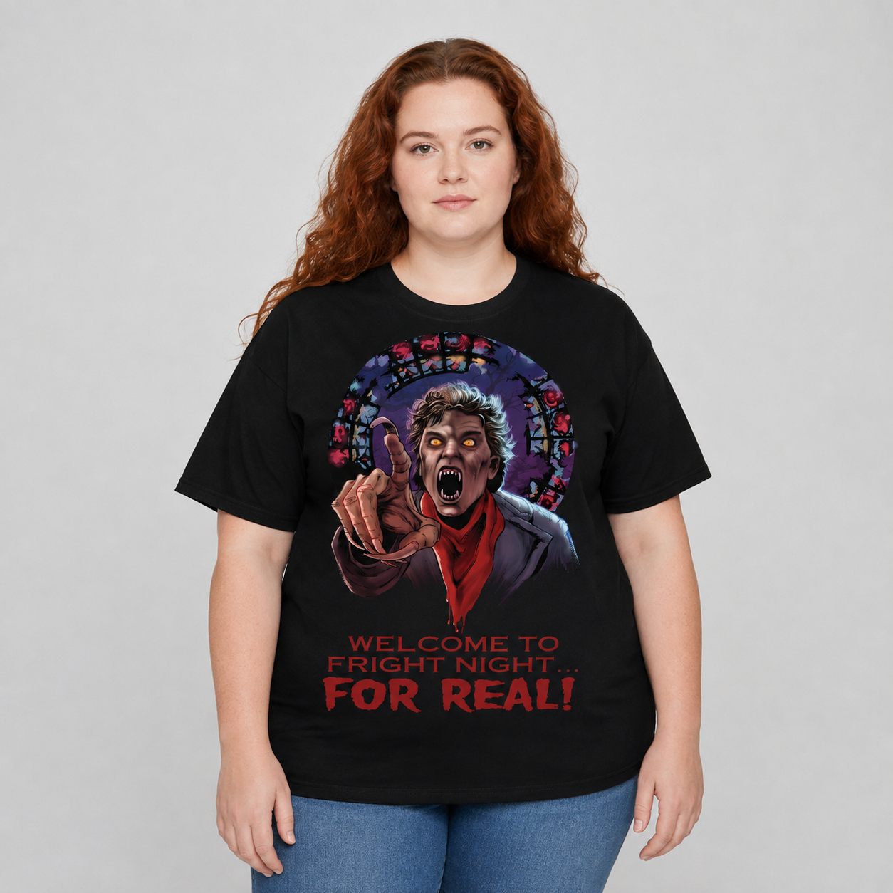 Welcome To Fright Night For Real! Fright Night Horror Movie T-Shirt Black S-3XL-TH82009