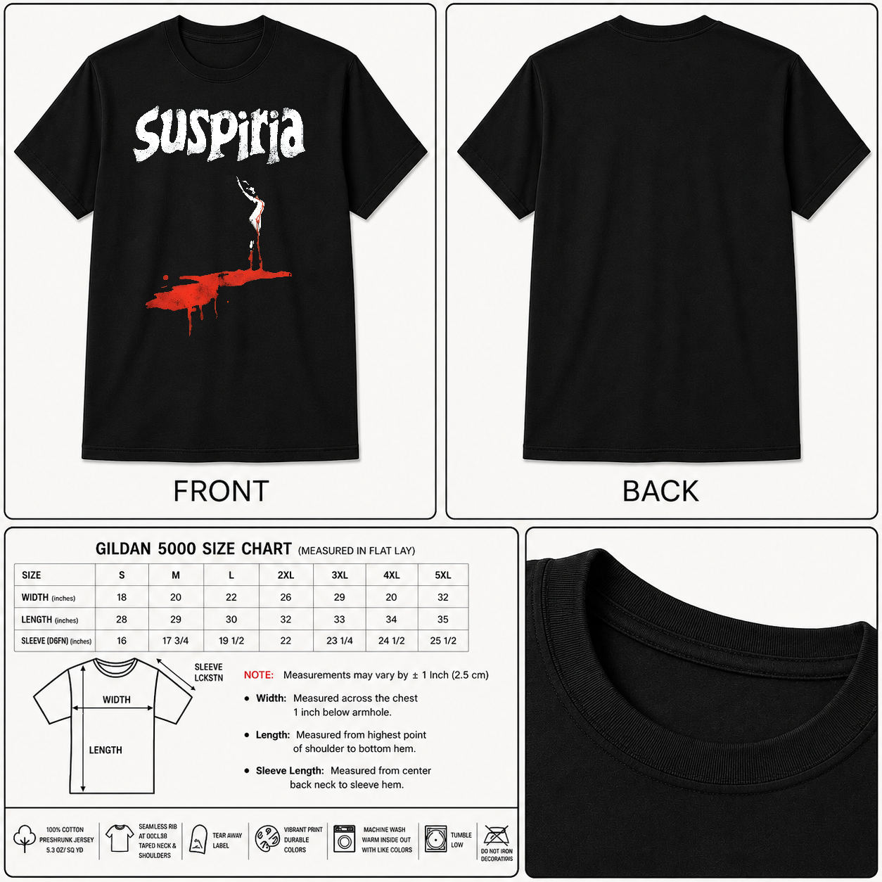 Suspiria Horror Movie Vintage Shirt - HQ