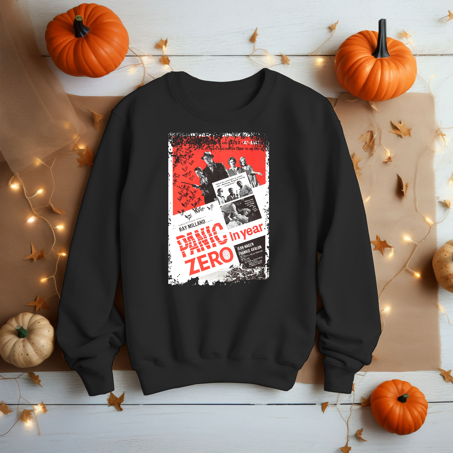 Panic in Year Zero (1962) - Movie Poster inspired Unisex Black Shirt
