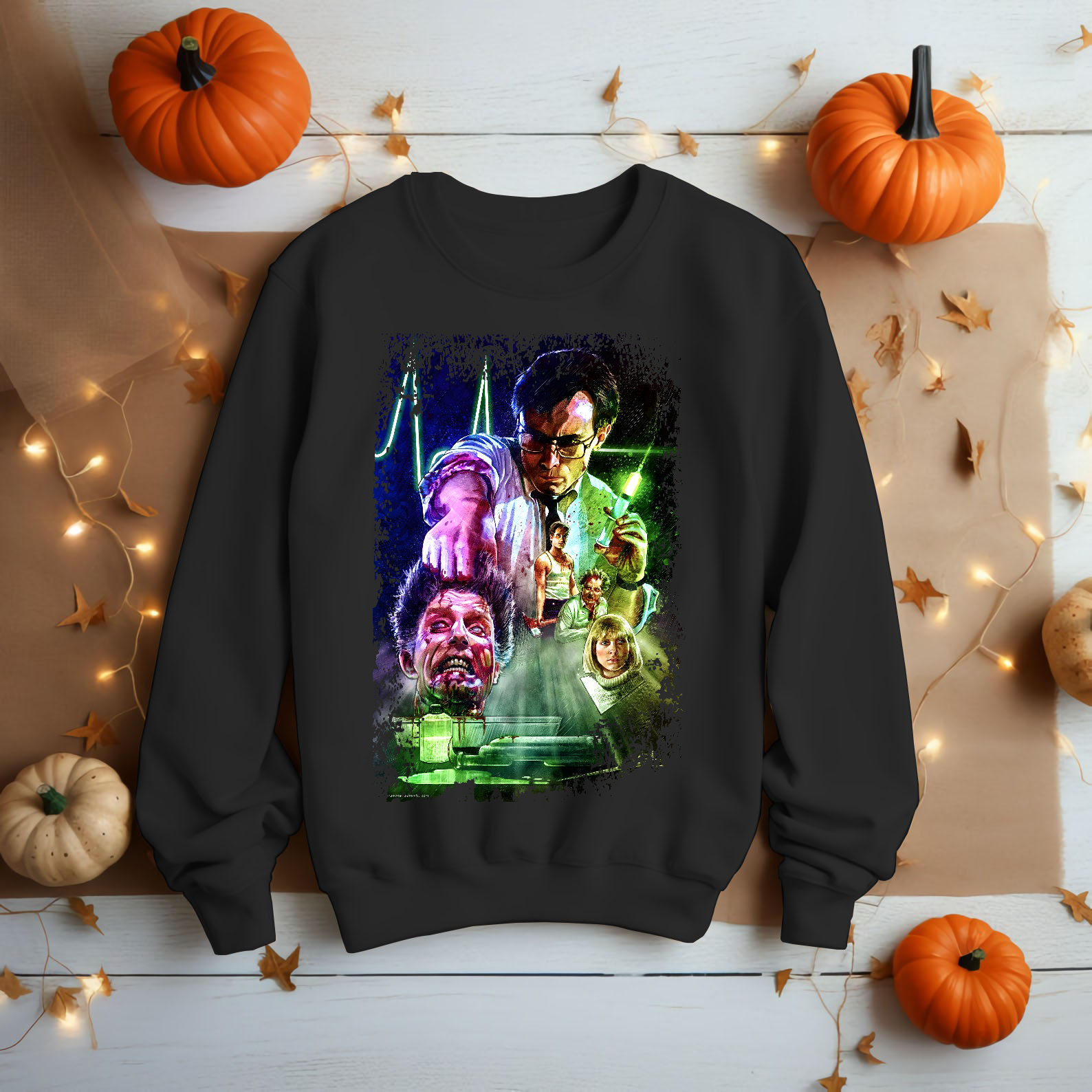 Re-Animator - Movie Poster Inspired Unisex Black Shirt