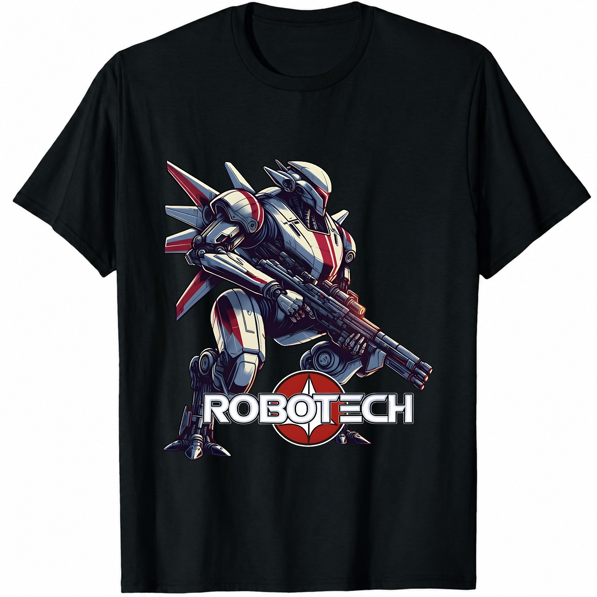 Robotech T Shirt - Valkyrie - 80's Sci Fiction Cartoon Classic Retro Tee - New-TH82088