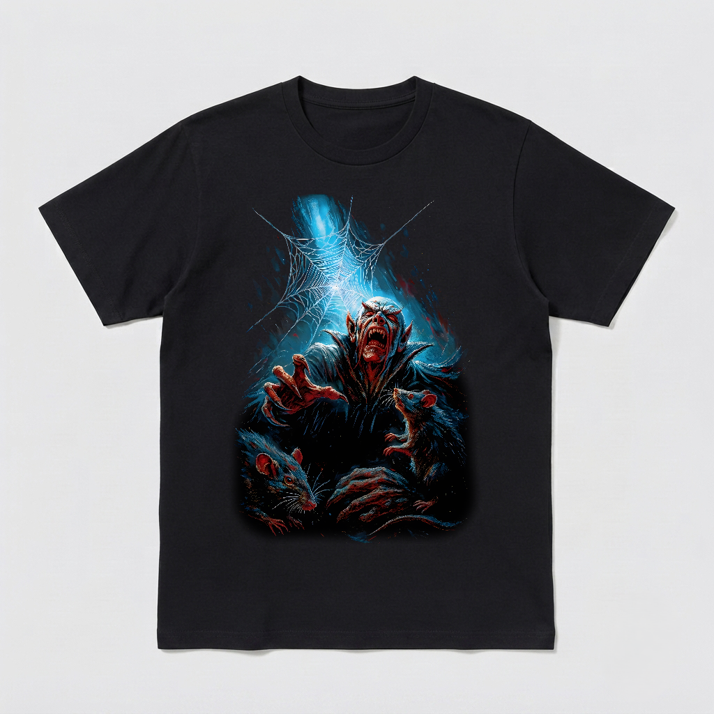 Inspired by Nosferatu –Vampire Count Rats SpiderWeb Horror Unisex Shirt