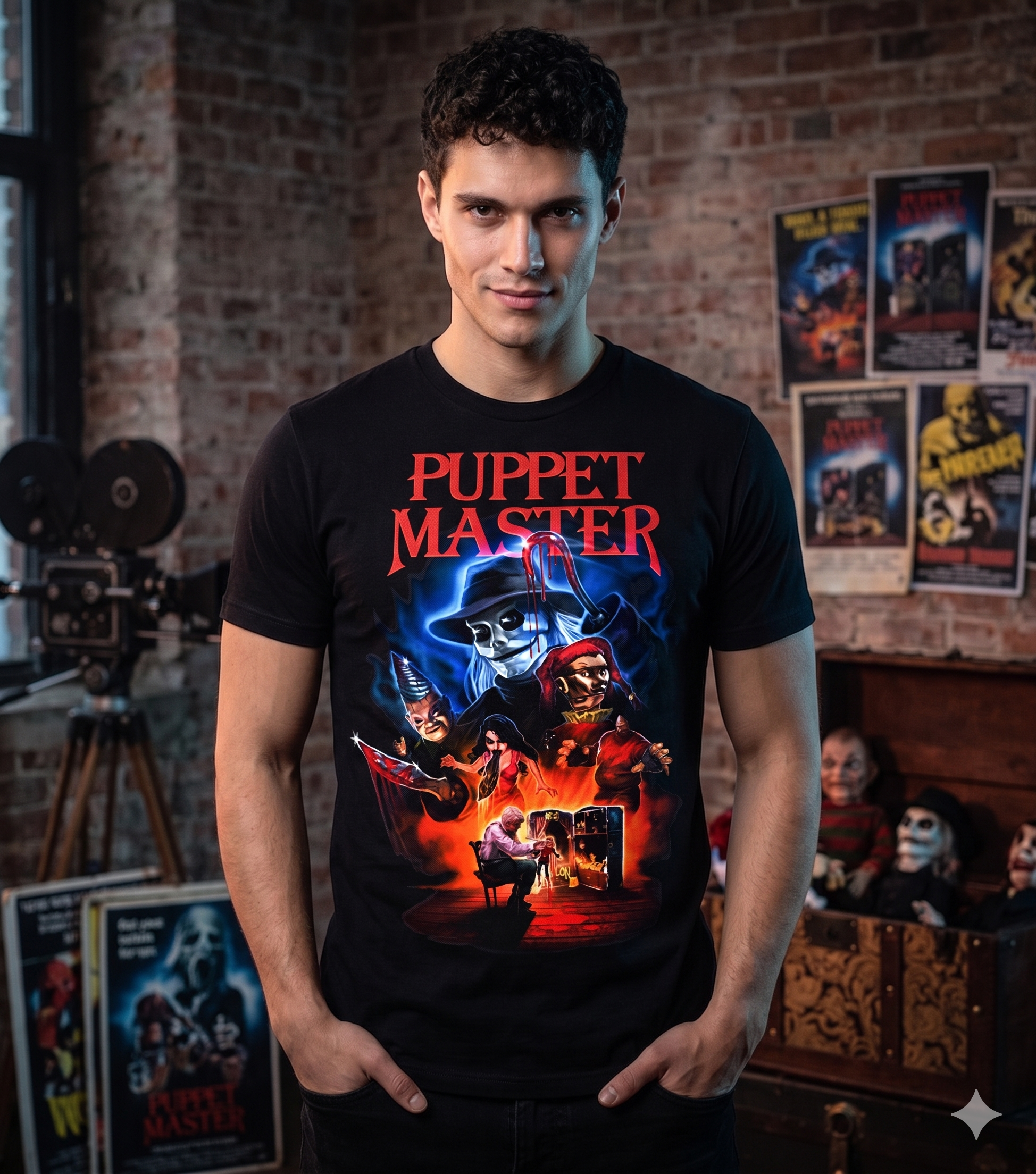 Puppet Master Movie Horror T-Shirt Black S-3XL-TH82003