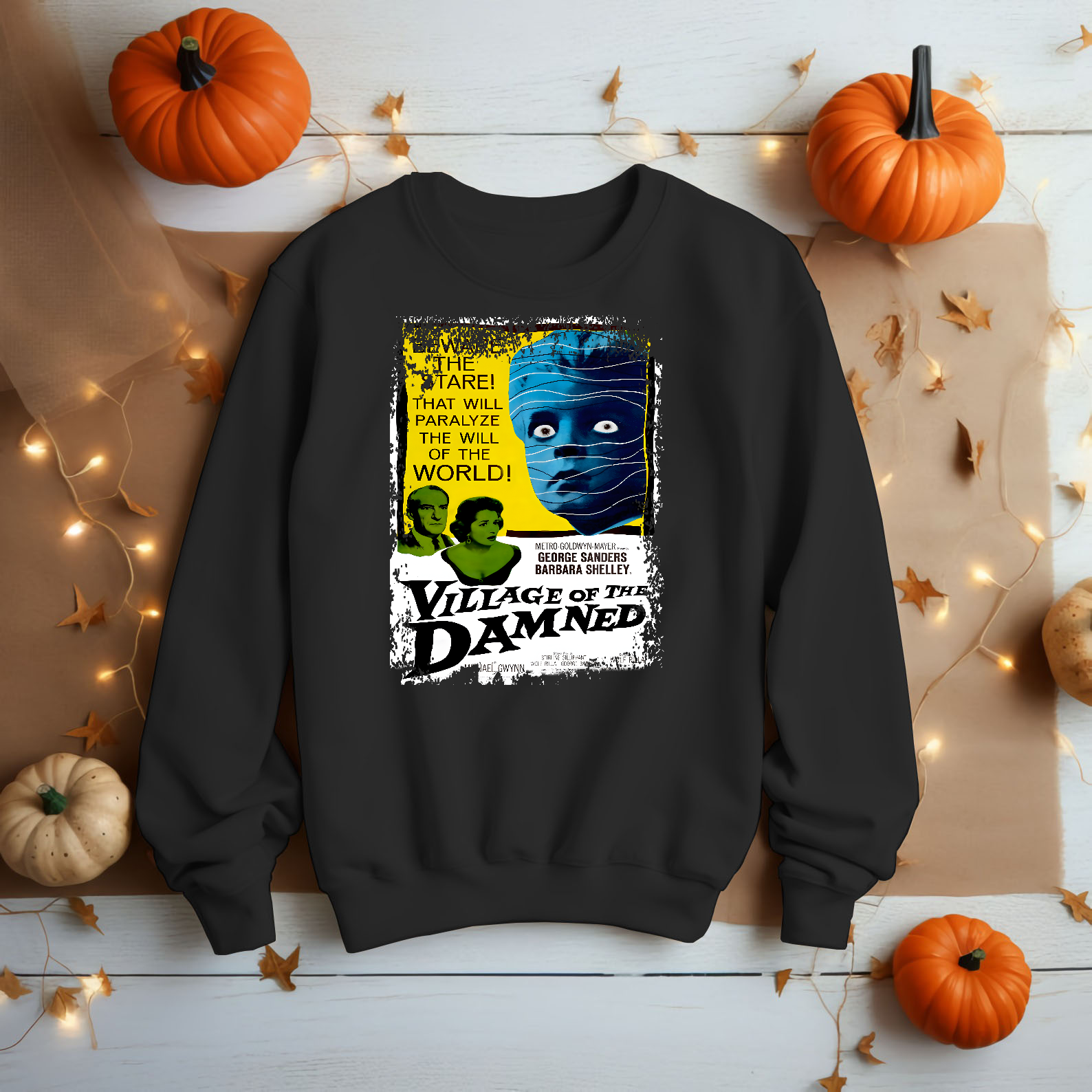 Village of the Damned (1960) - Movie Poster inspired Unisex Black Shirt