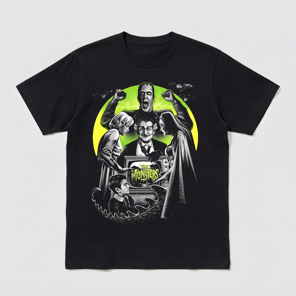 The Munsters Horror T-Shirt Black S-3XL-TH82021