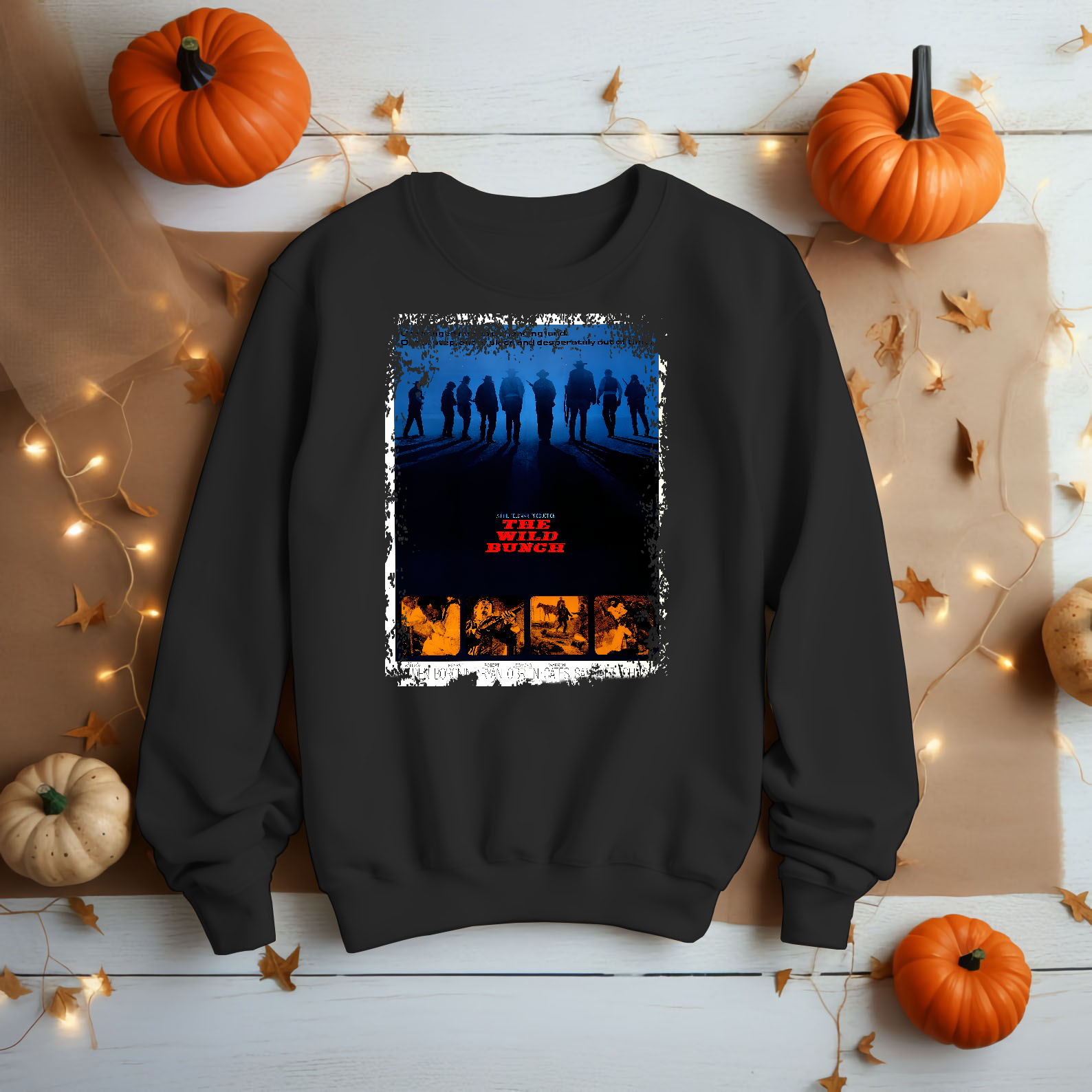 The Wild Bunch - Western Movie Poster inspired Unisex Black Shirt