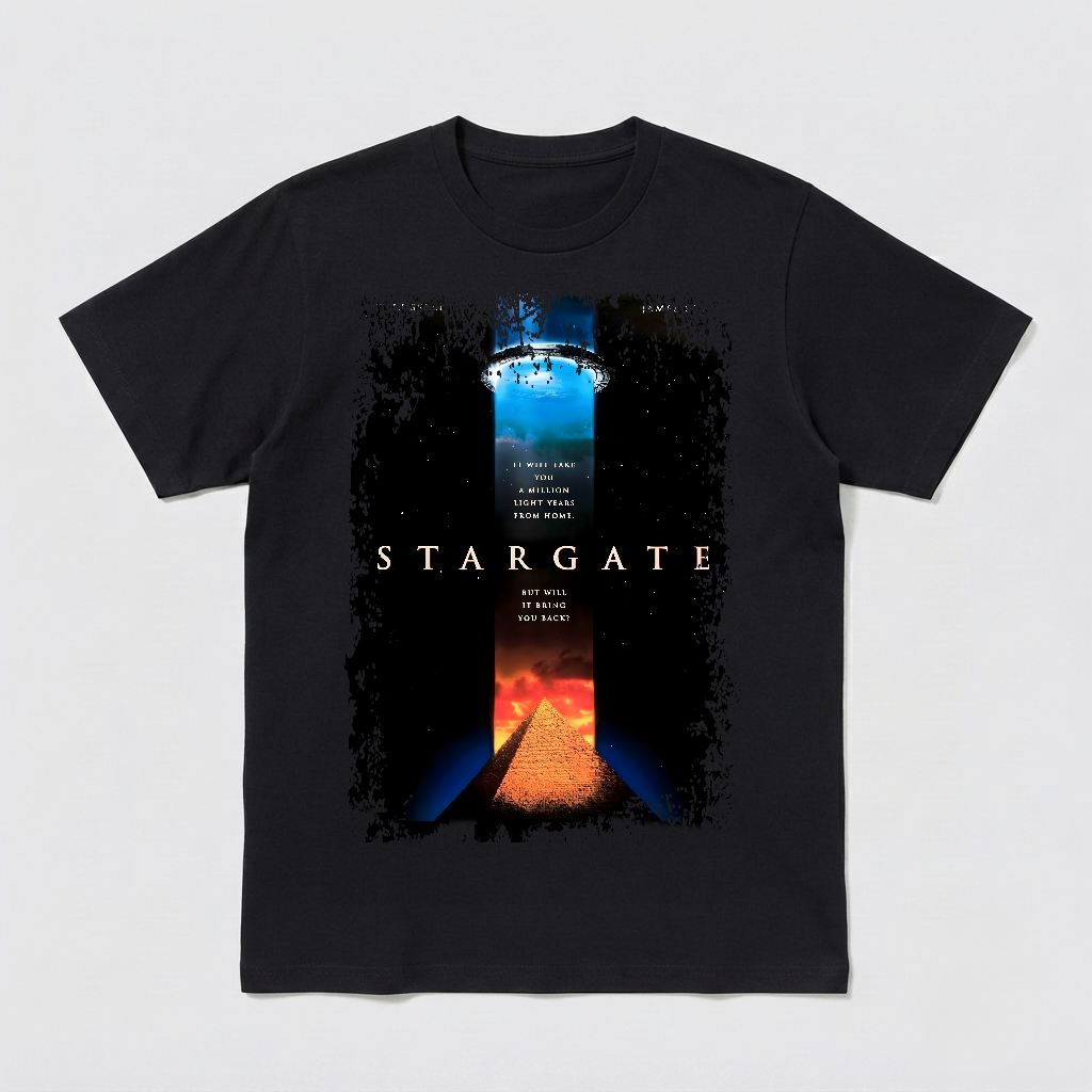 Stargate - Movie Poster inspired Unisex Black Shirt - HQ