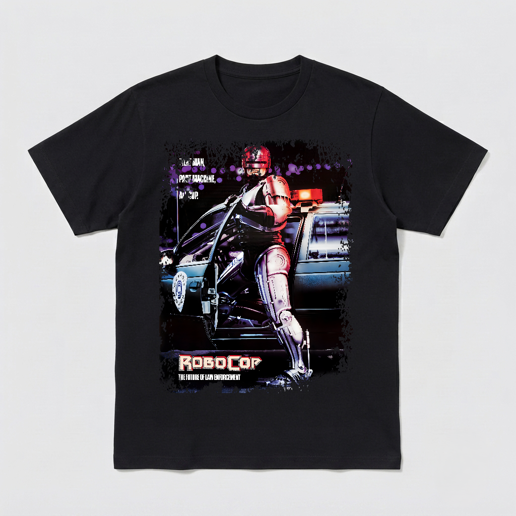 Robocop - Movie Poster Inspired Unisex Black T-Shirt - HQ