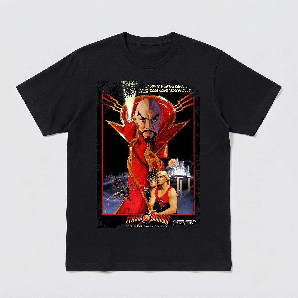 Flash Gordon - Movie Poster Inspired Unisex Black Shirt