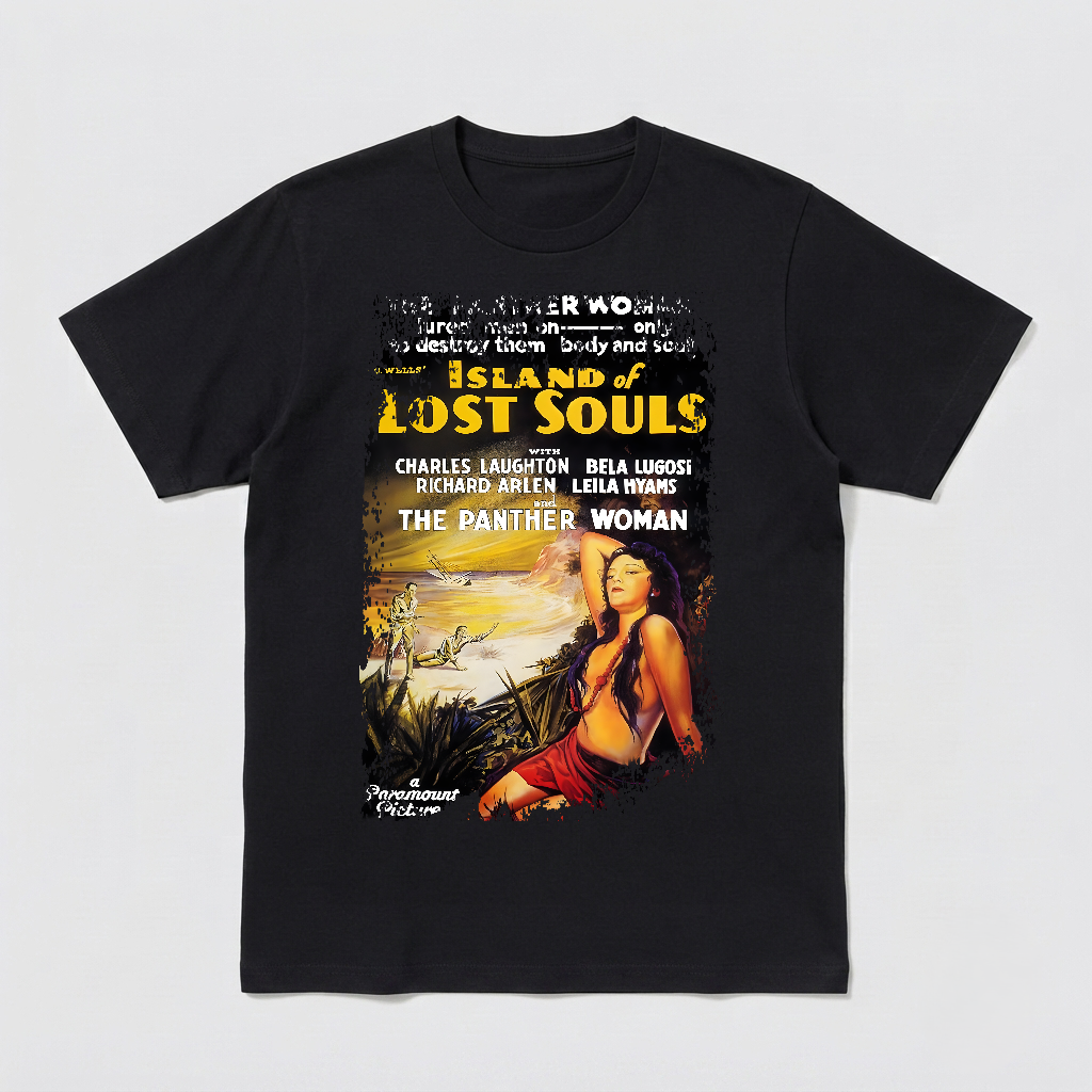 The Island of Lost Souls (1932) - Movie Poster inspired Unisex Black Shirt
