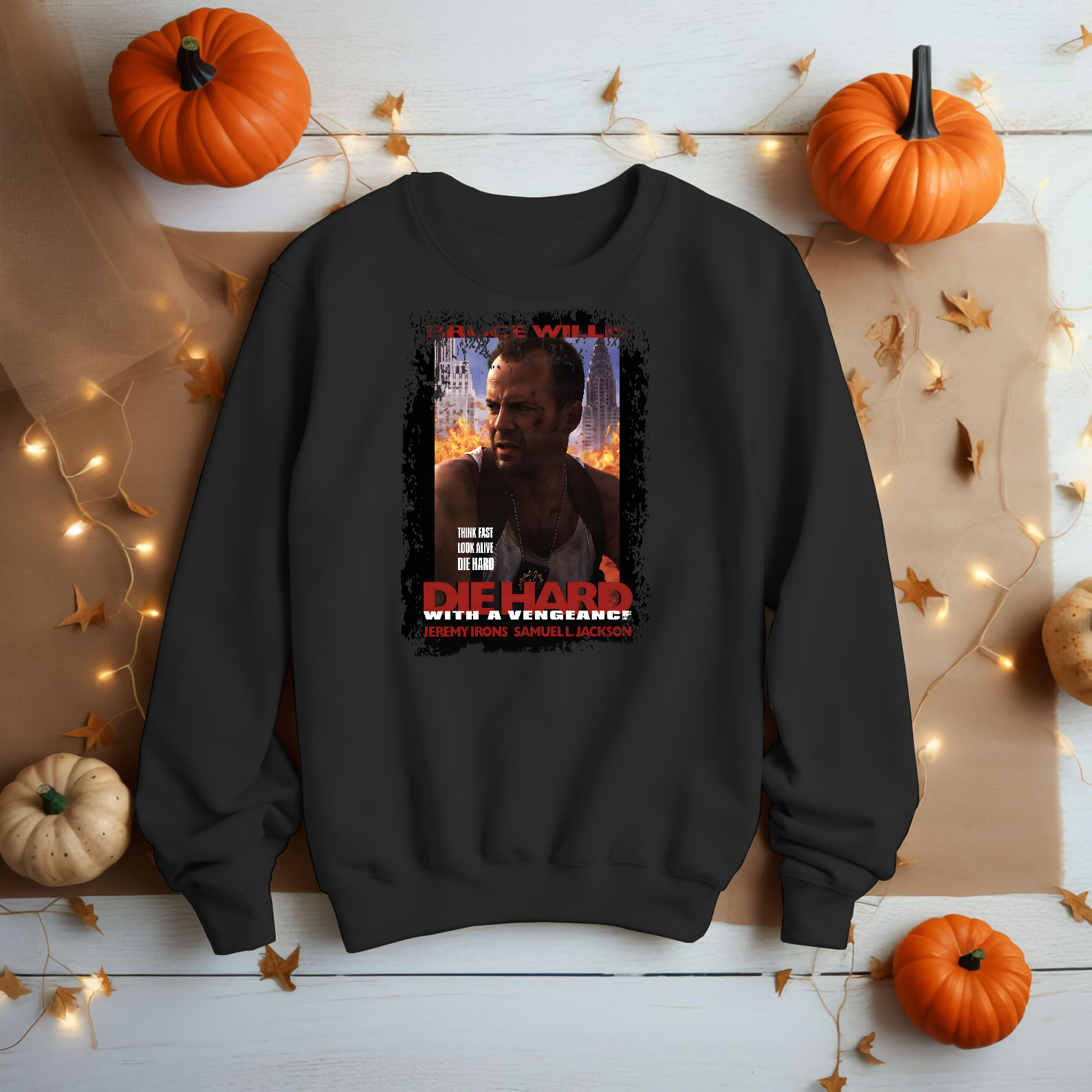 Die Hard With A Vengeance - Movie Poster inspired Unisex Black Shirt