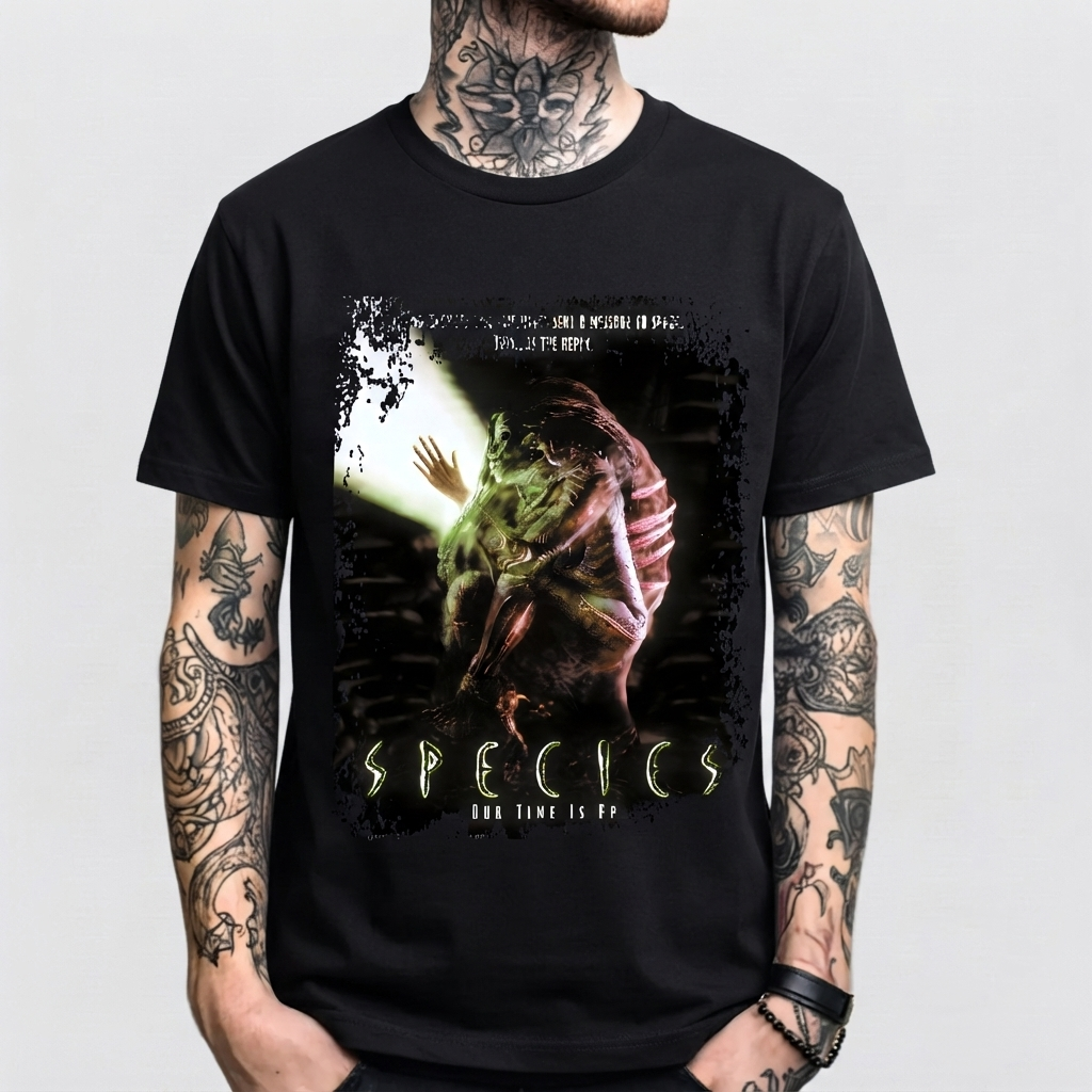 Species - Movie Poster inspired Unisex Black Shirt