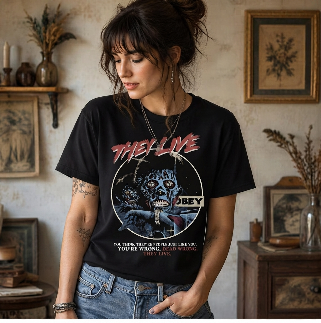 They Live John Carpenter Horror Shirt