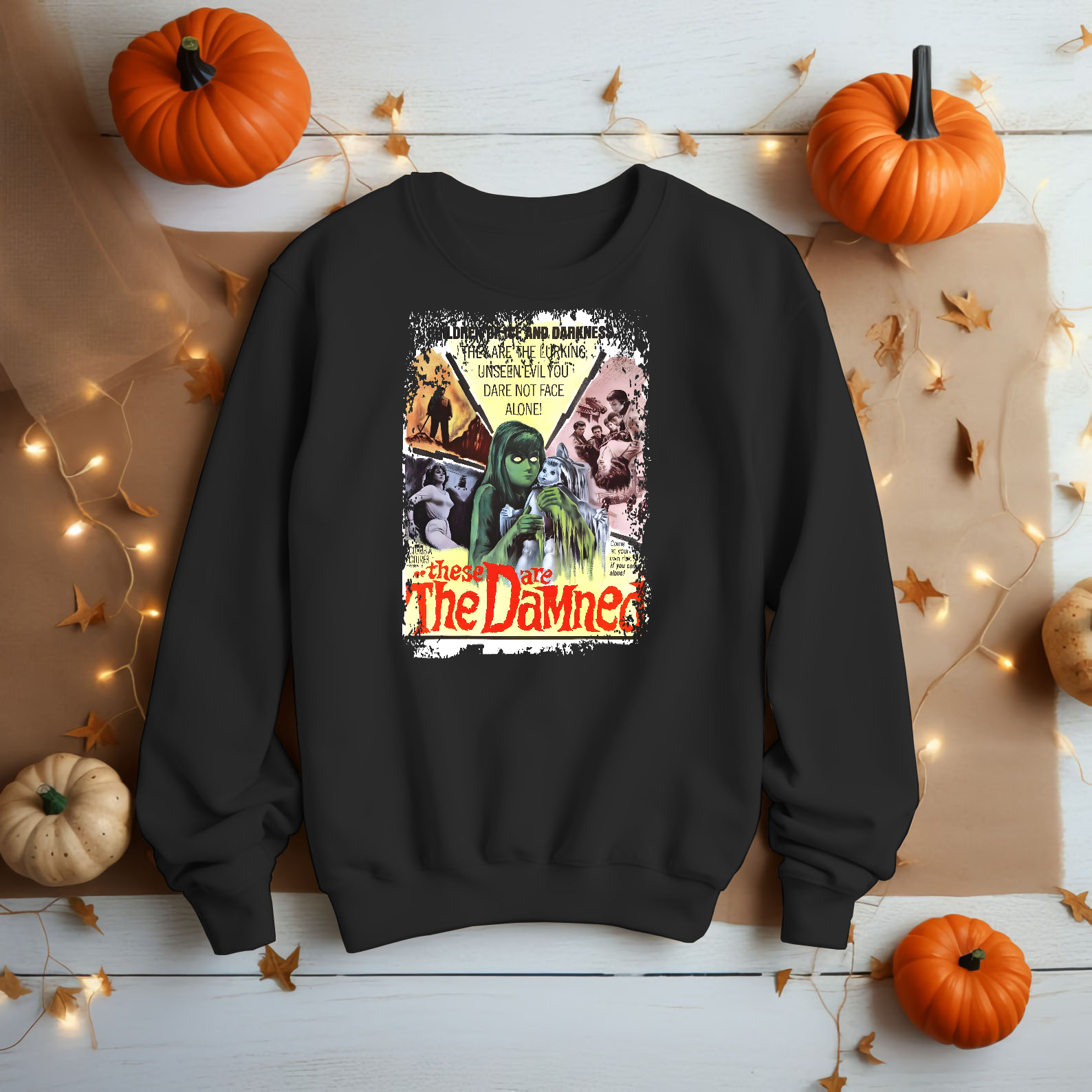 The Damned (1962) - Movie Poster inspired Unisex Black Shirt
